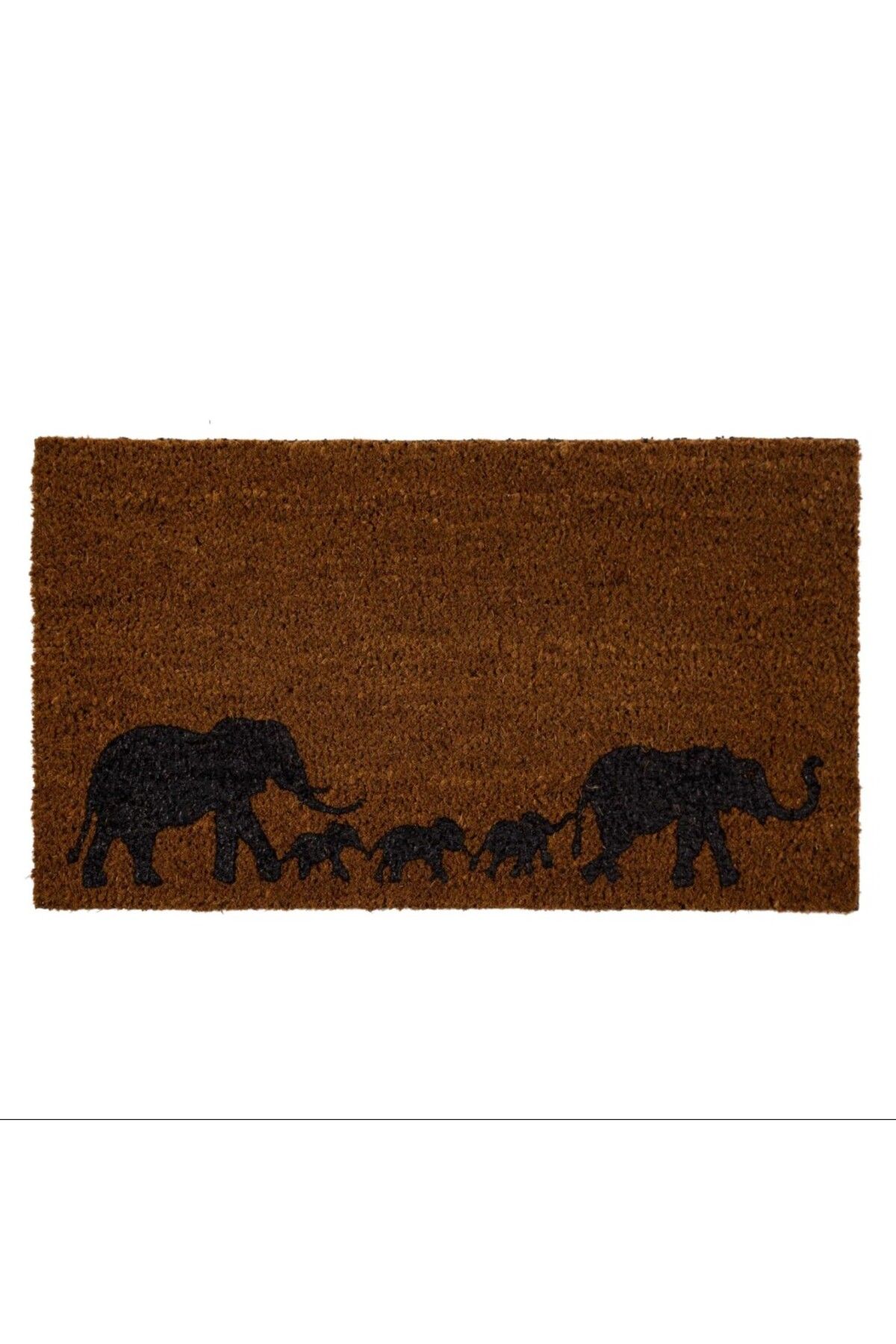 esdekor Koko Kapı Paspas 40x70cm Bej Filler Elephant Family Ev Yaşam Tekstil 1 Adet