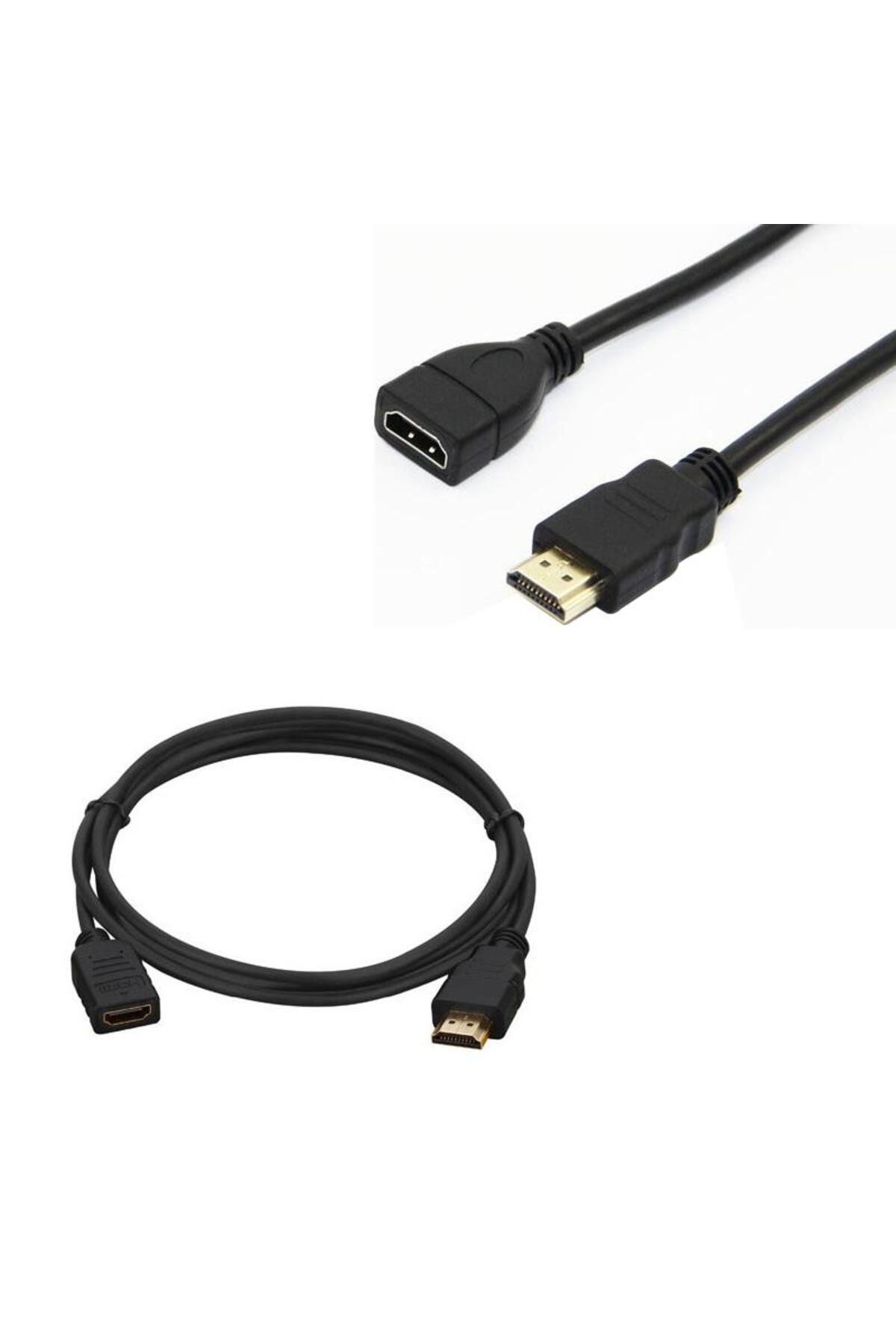 Temiz Pazar Erkek Dişi Gold Uçlu 25 Cm Uzatma Hdmi Kablo (Mini Hd Rec. İçin)