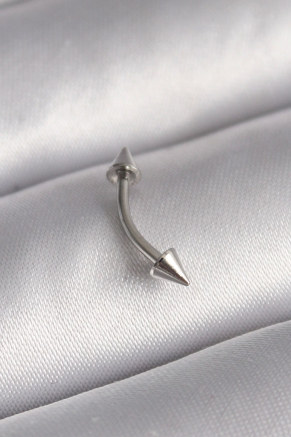 Ekince 316L Çelik Gümüş Renk Çivi Model Piercing