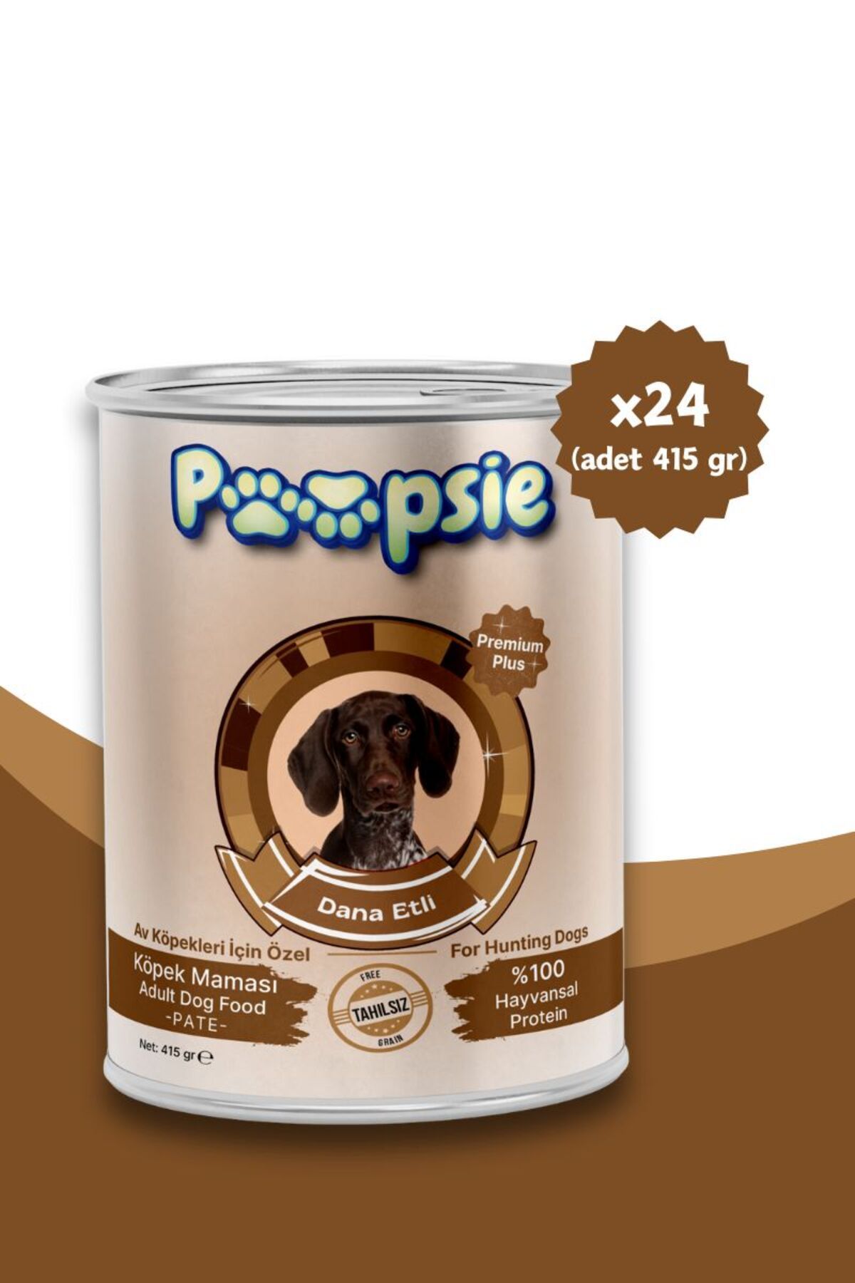 POOPSIE Dana Etli Av Köpeği Maması 415Grx24Adet