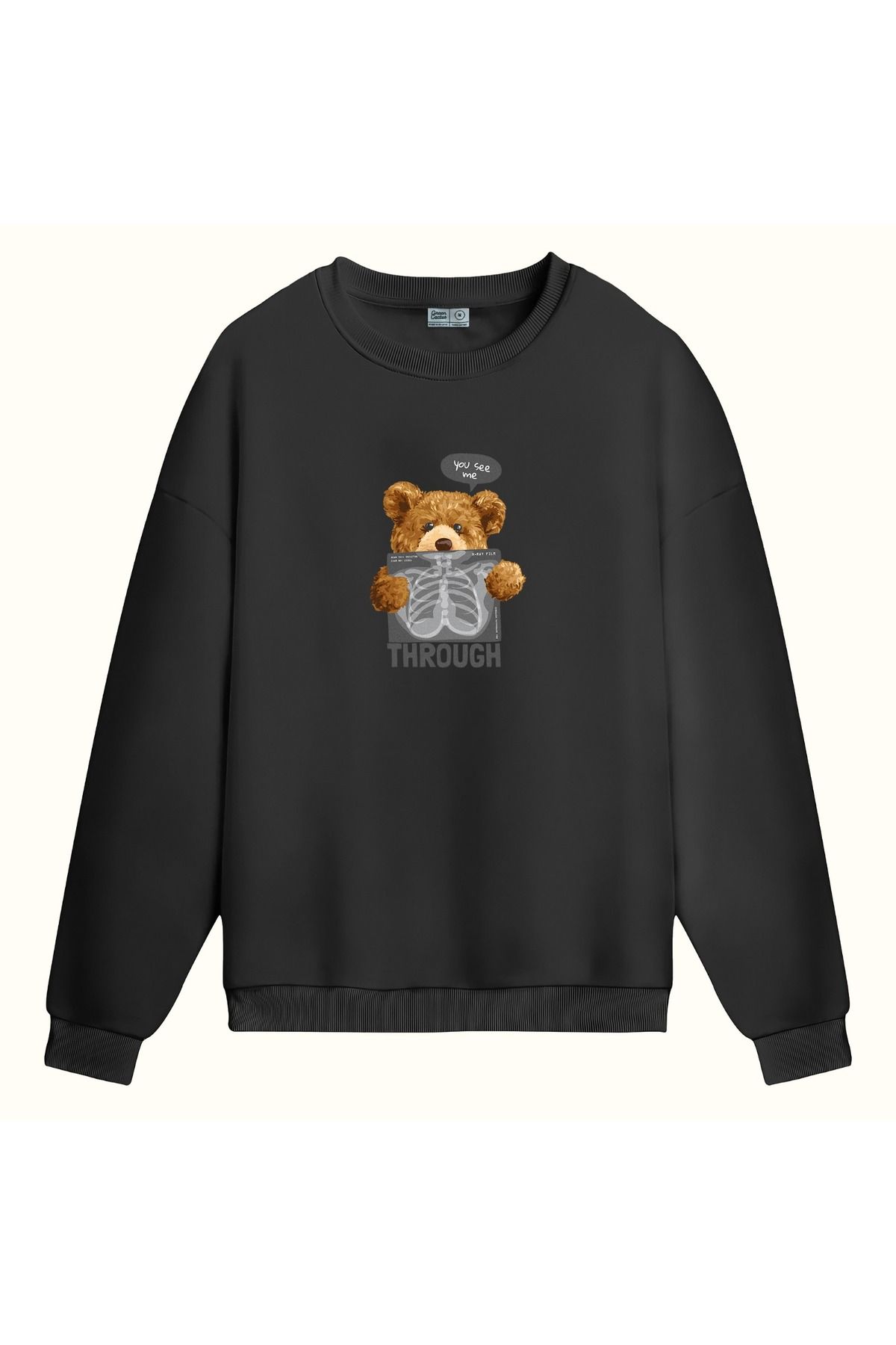 BLACKMAYS x-ray teddy tasarımlı sweatshirt