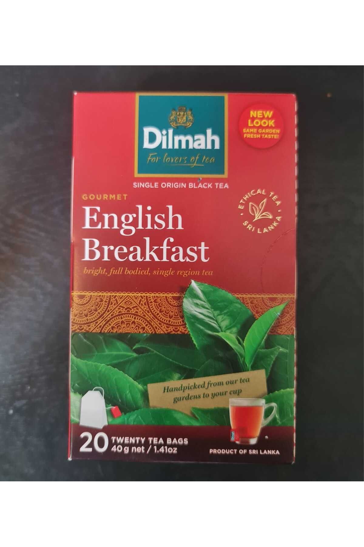 Kahvemiz Dilmah English Breakfast Sri Lanka 20li Sıyah Seylan Bardak Çay