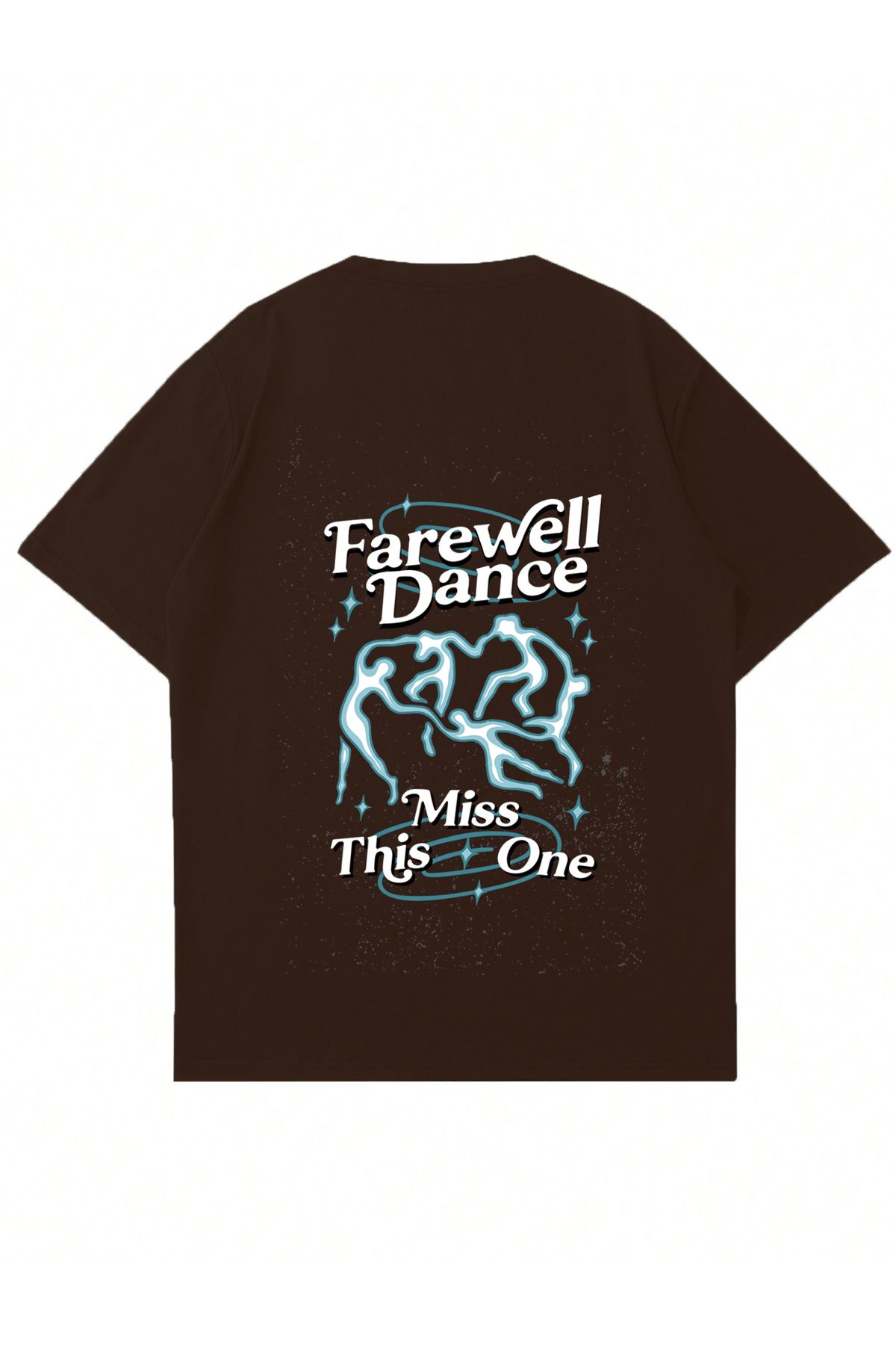 Mad&Calf Unisex Farewell Baskılı Bisiklet Yaka Oversize Tshirt