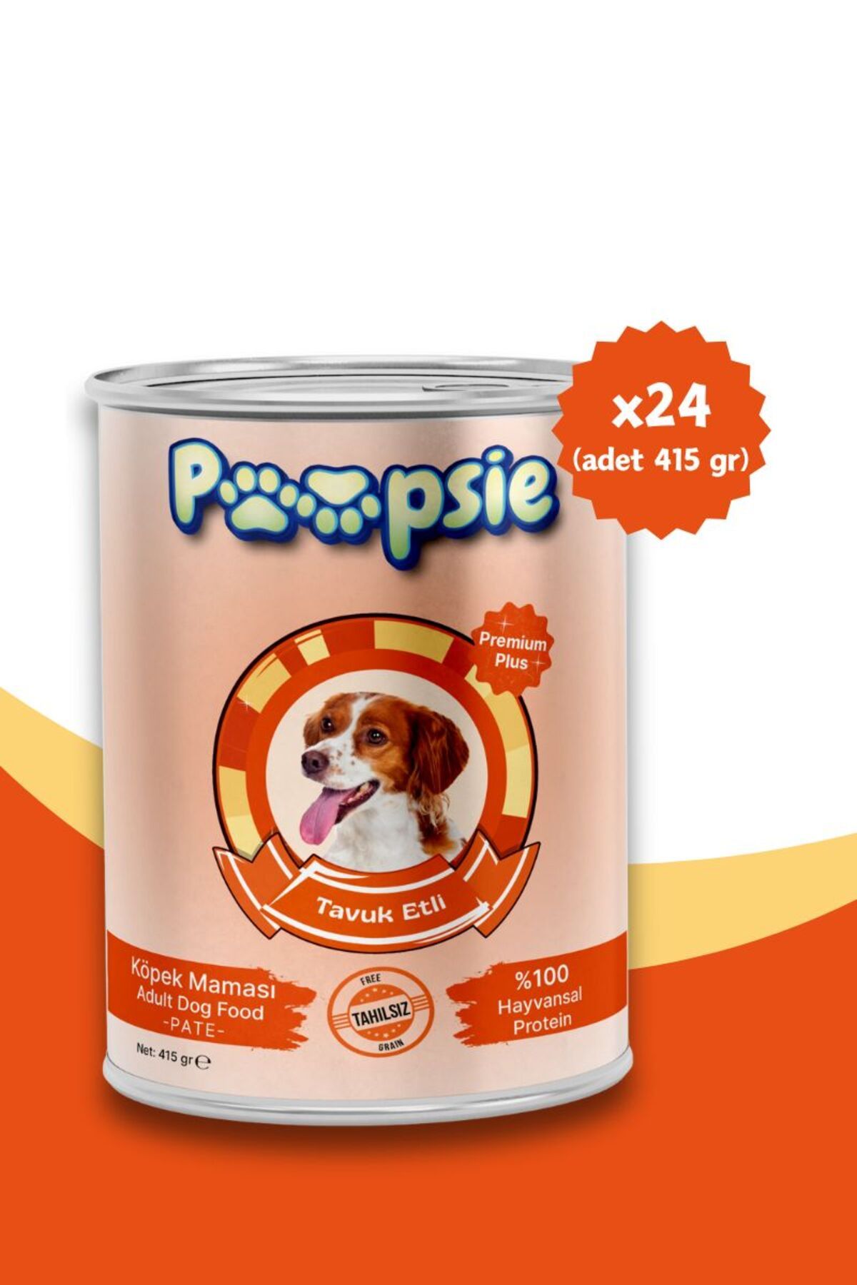 POOPSIE Tavuk Etli Köpek Maması 415Grx24Adet