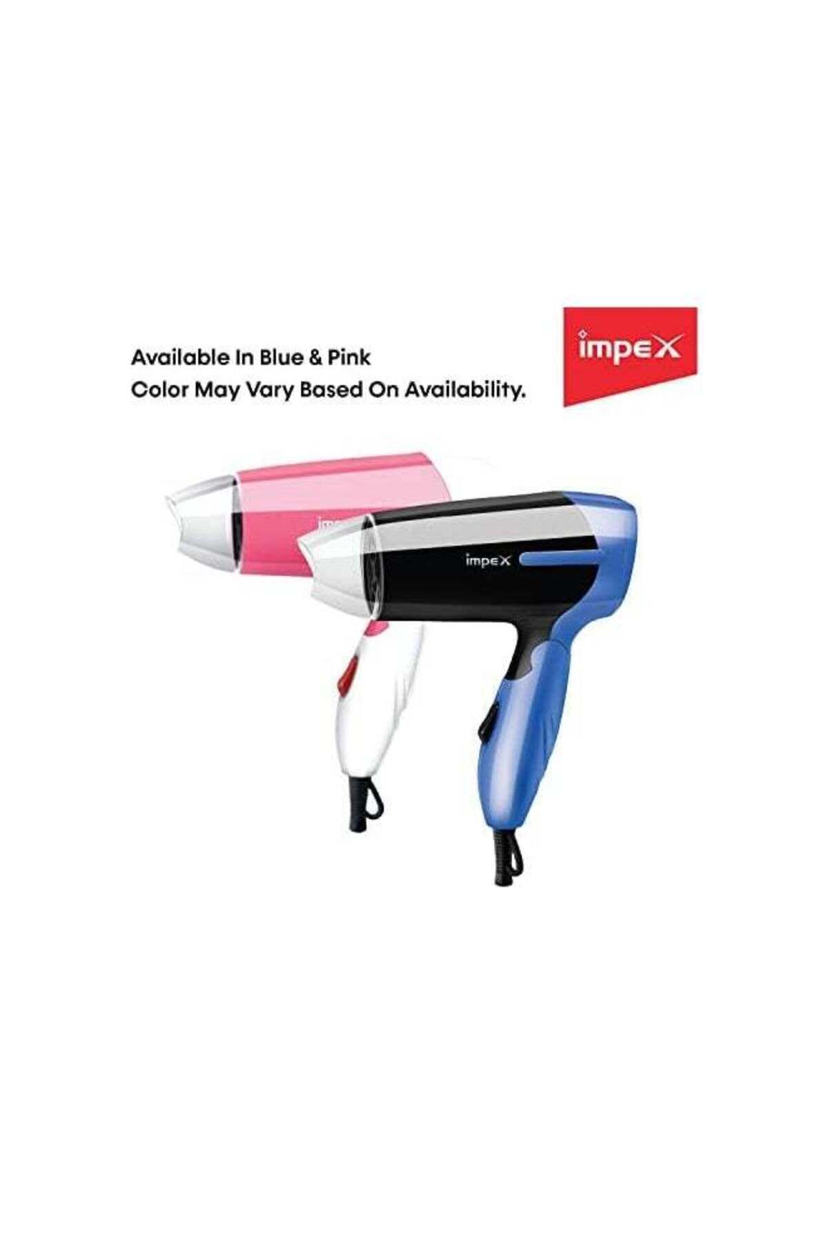 İMPEX-Hd-1K2 Foldable Handle Hair Dryer With 2 Speed/Heat Function - Assorted 4