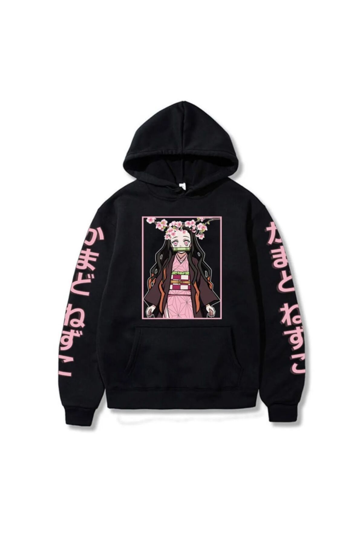 DENOKMODA JAPON ANİME BASKILI HOODİE KAPÜŞONLU SWEAT HARAJUKU TARZ