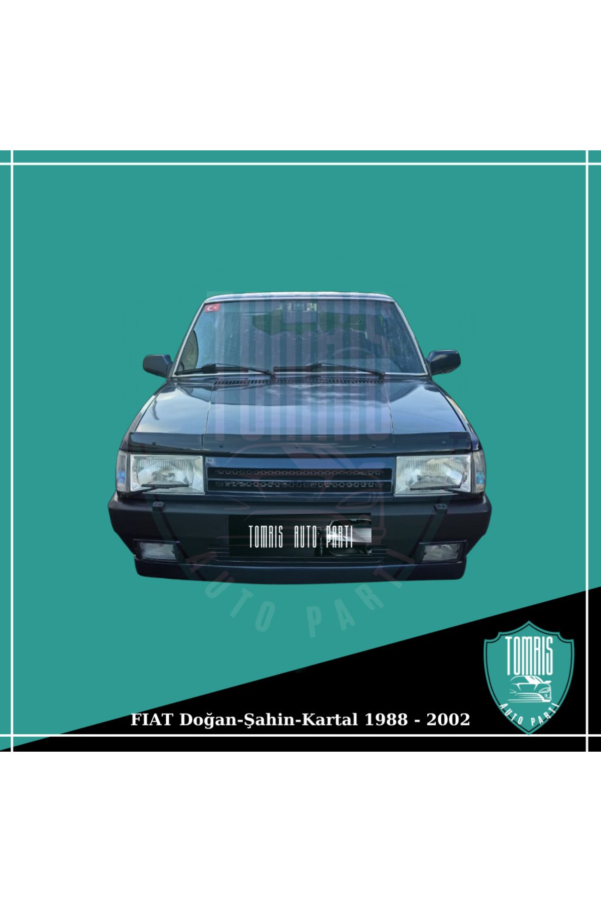 Tomris Auto Party FIAT Doğan-Şahin-Kartal 1988 - 2002 Uyumlu KAPUT KORUMA RÜZGARLIĞI