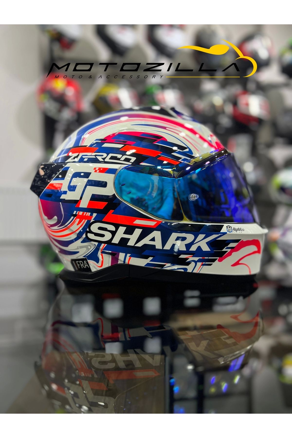 Shark Skwal İ3 Zarco Gp Ledli Kapalı Kask (+1 Mavi Vizör)