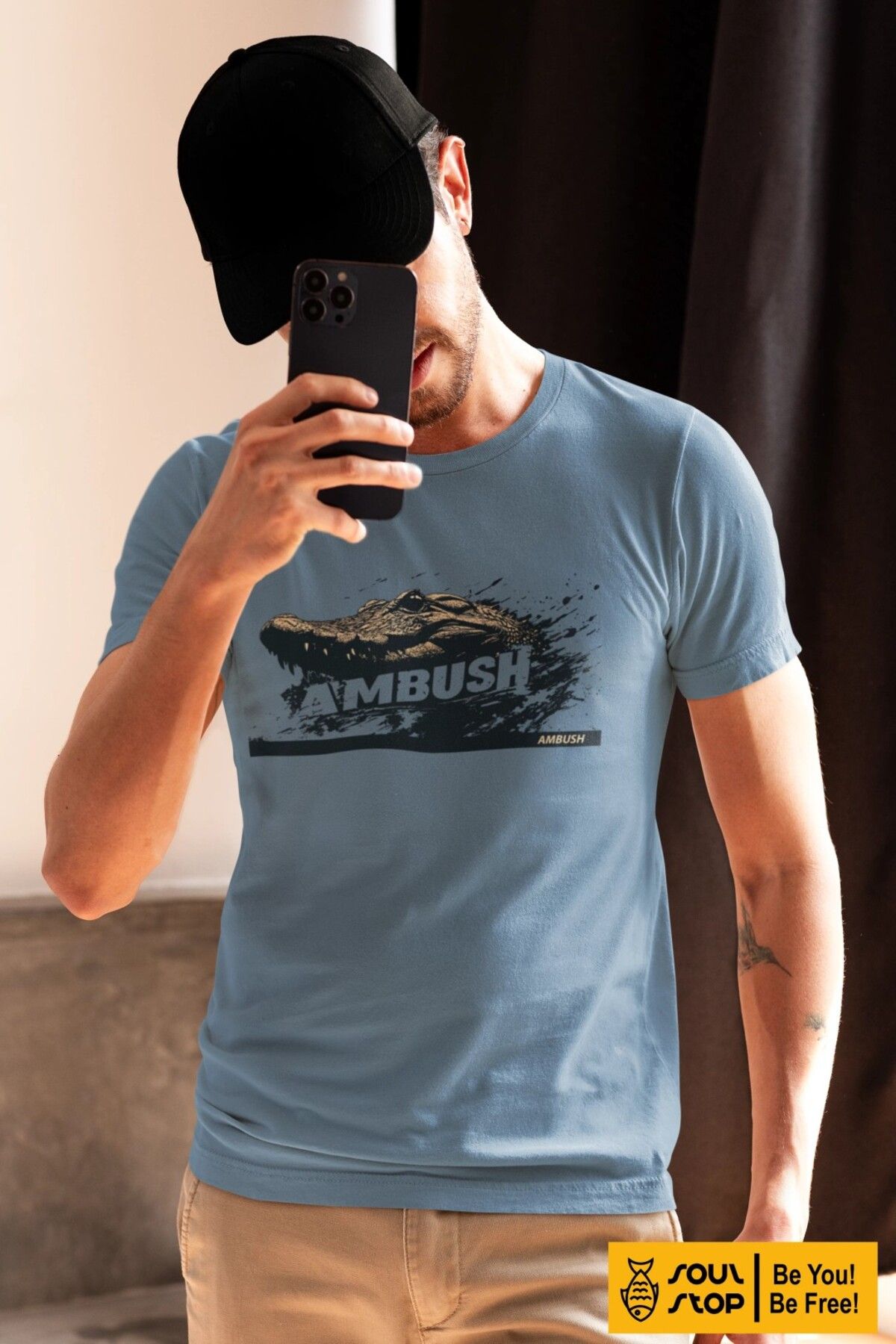 soul stop where freedom flows against the current Ambush T-Shirt - Premium Seri