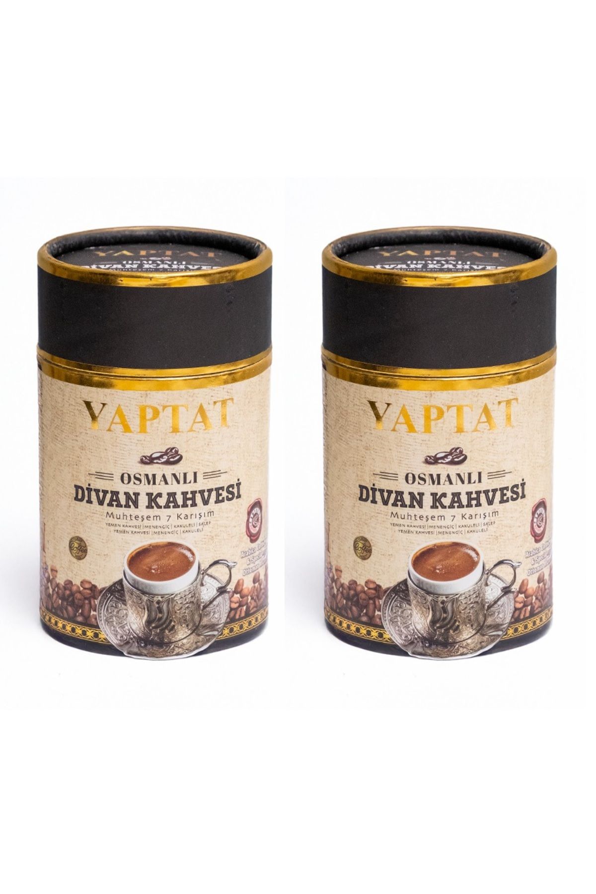 Yaptat DİVAN KAHVESİ 200 GR SİLİNDİR KUTULU x 2 AD