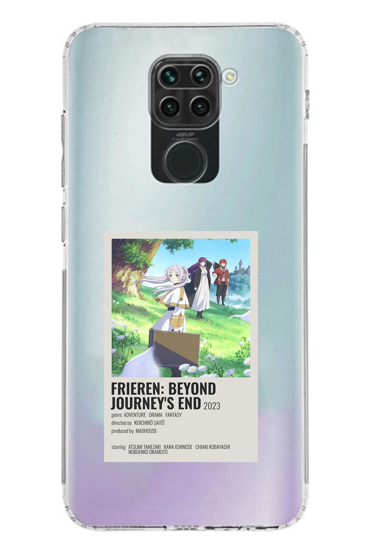 TechTree Redmi Note 9 Uyumlu Frieren: Beyond Journey's End Tasarımlı Şeffaf Silikon Kılıf