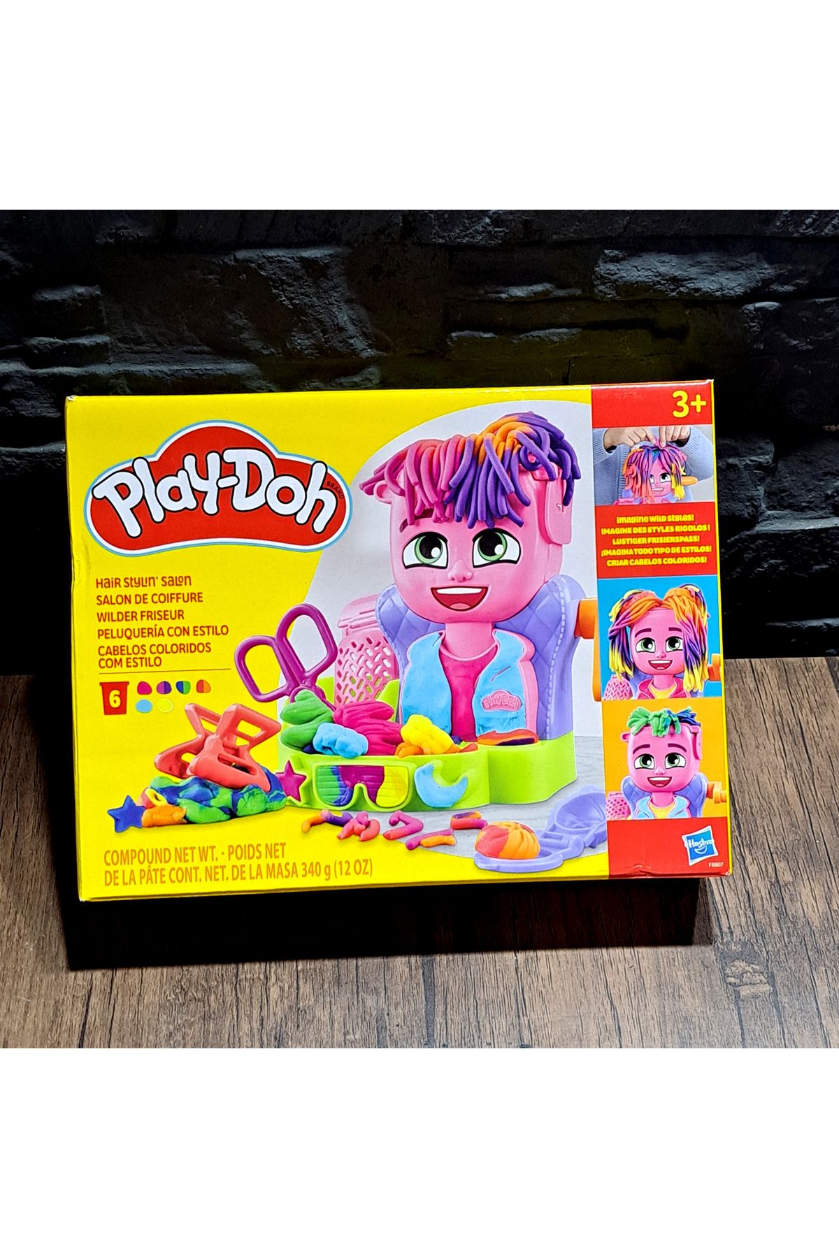 ALYTOYS OYUNCAK OYUN HAMURU SETİ SAÇLARI UZUYOR RENGARENK SAÇLAR ÇIKART ve KES AKSESUARLI  21X28CM