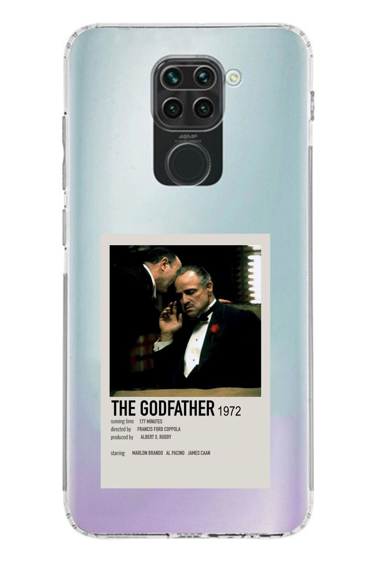 TechTree Redmi Note 9 Uyumlu The GodFather Baba Poster Tasarımlı Şeffaf Silikon Kılıf