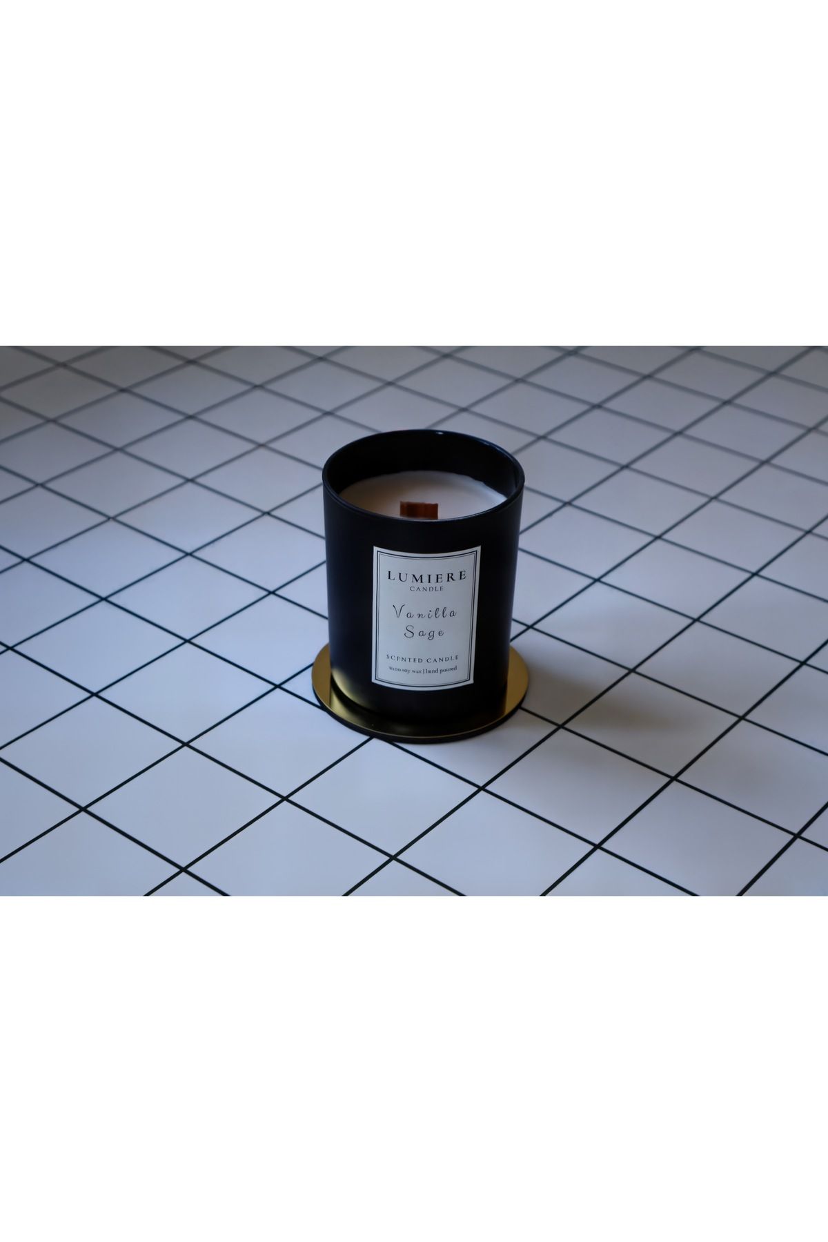 Lumiere Candle Black Collectıon Soya Mumu | Vanilla Sage 180 gr