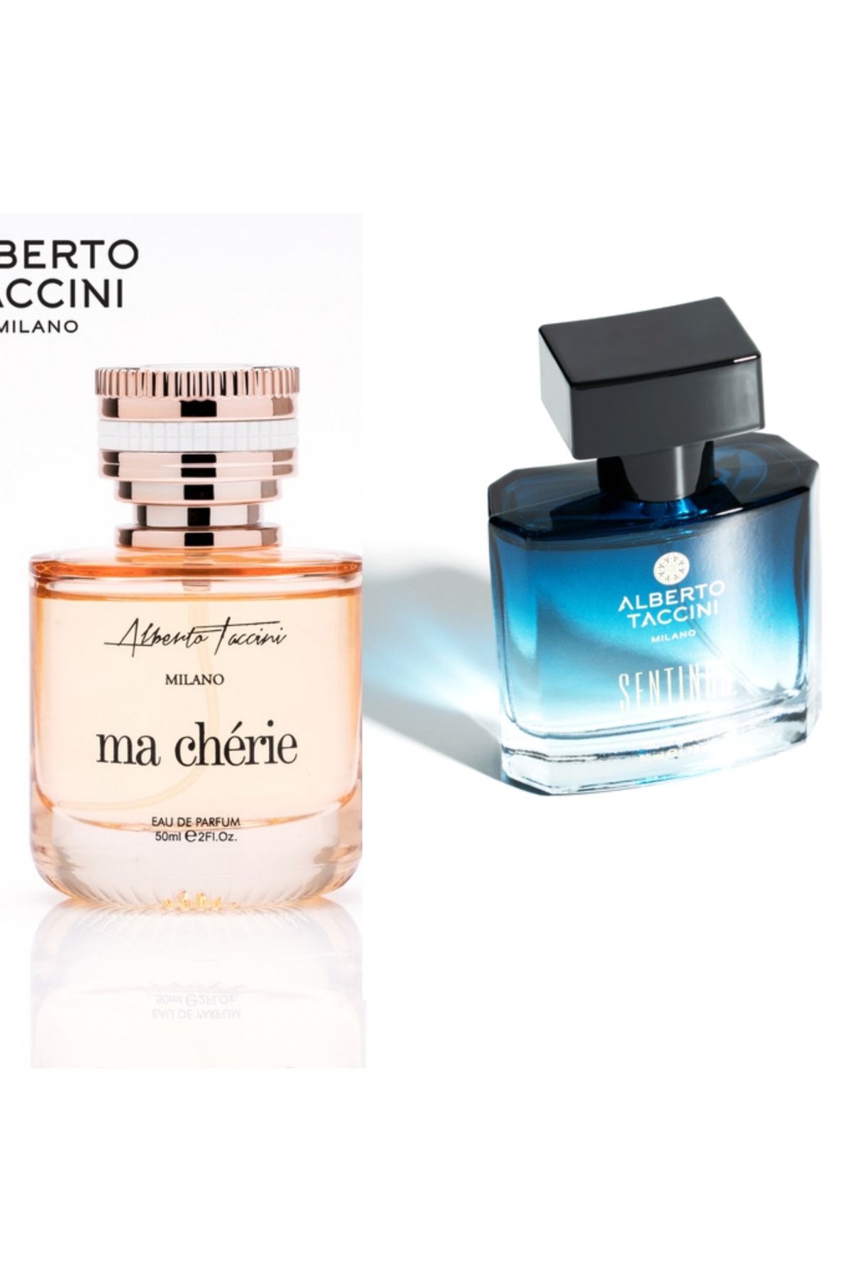 Alberto Taccini Ma Chérie EDP Kadın Parfümü 50 ML ve Alberto Taccini Sentinus Erkek Parfümü 50 ml