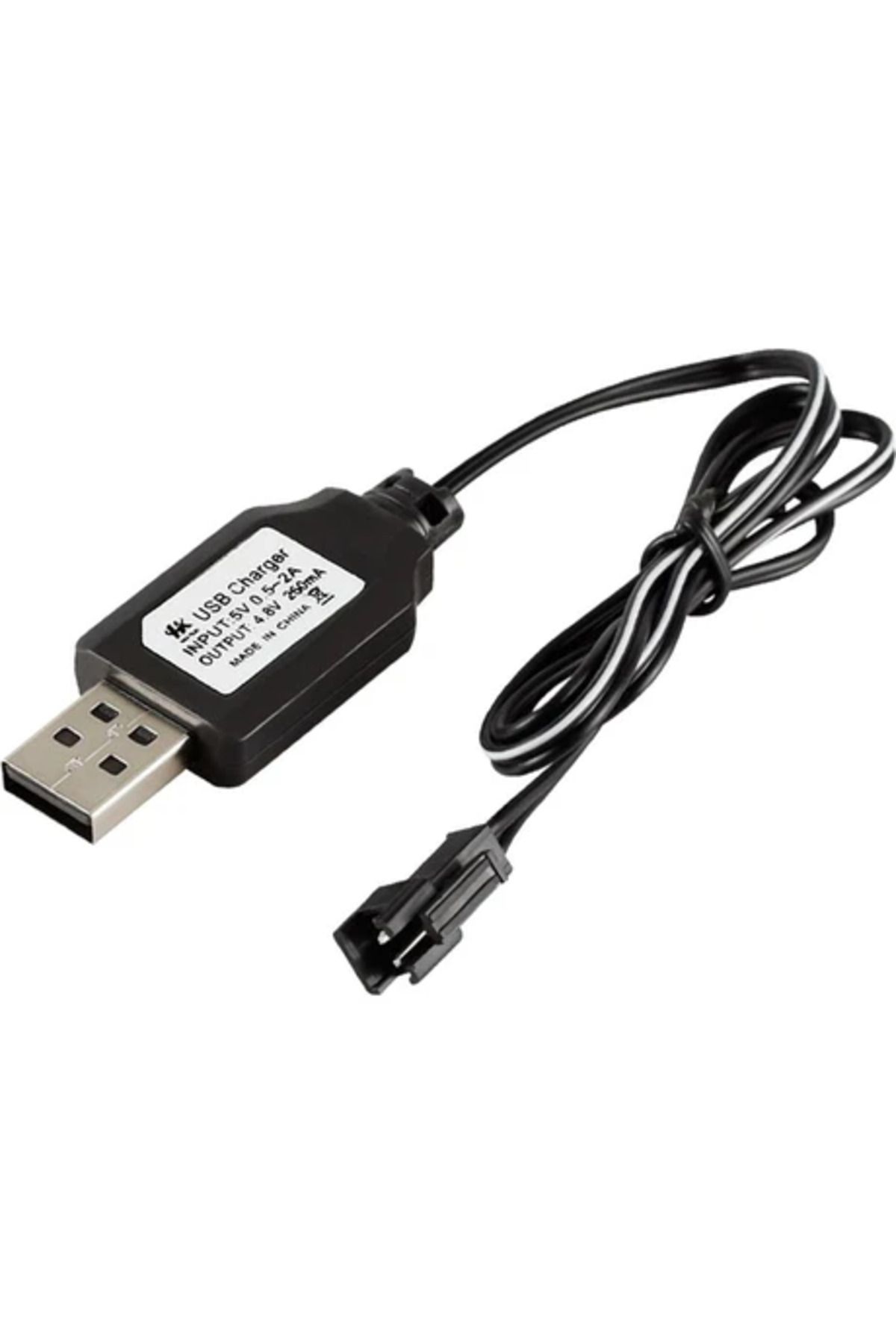 Obay Lovoski Rc Pil Şarj Kablosu 4.8 V 250MA USB Dengesi Hızlı Şarj Sm Tak 80 cm