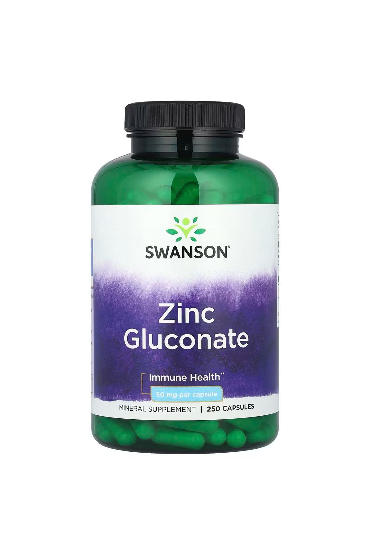 SWANSON Zinc Glukonat, 50 mg, 250 Kapsül. usa menşei.dmmedicine'den