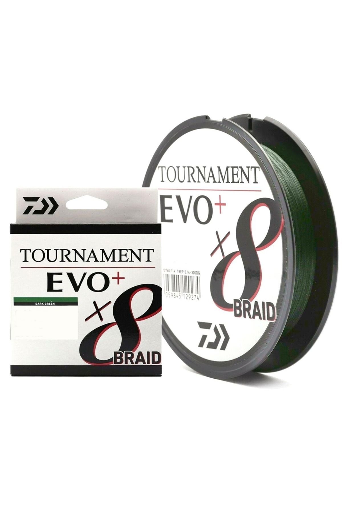 daiwa Tournament EVO+ 8B Dark Green İp Misina 270 mt Dark Green-0,26 mm