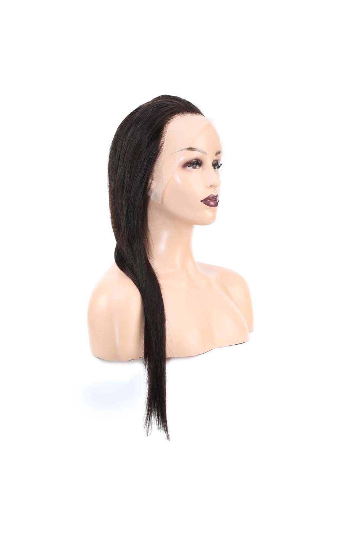 Nurdan Trend Peruk-Straight Front Lace Real Tulle Wig - Natural - 60-65cm 2