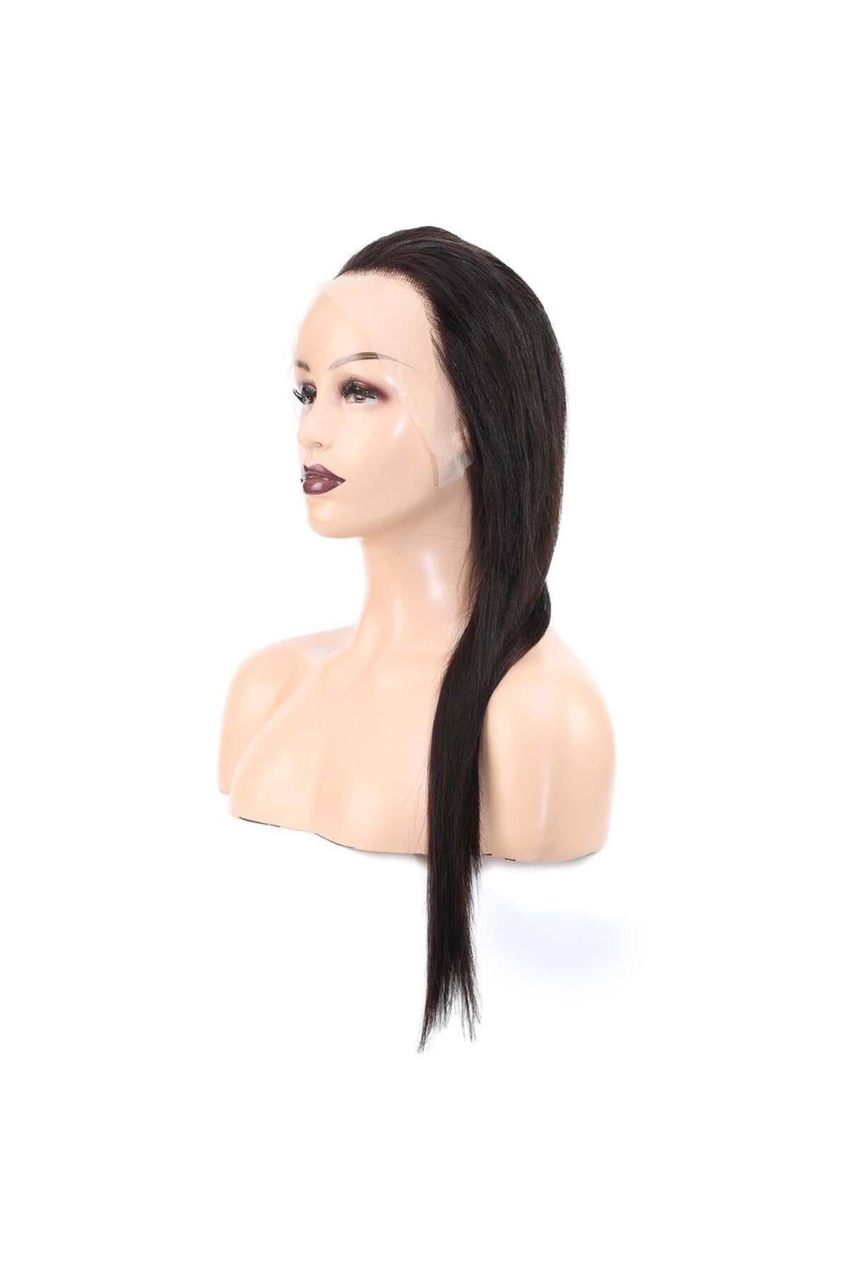 Nurdan Trend Peruk-Straight Front Lace Real Tulle Wig - Natural - 60-65cm 3