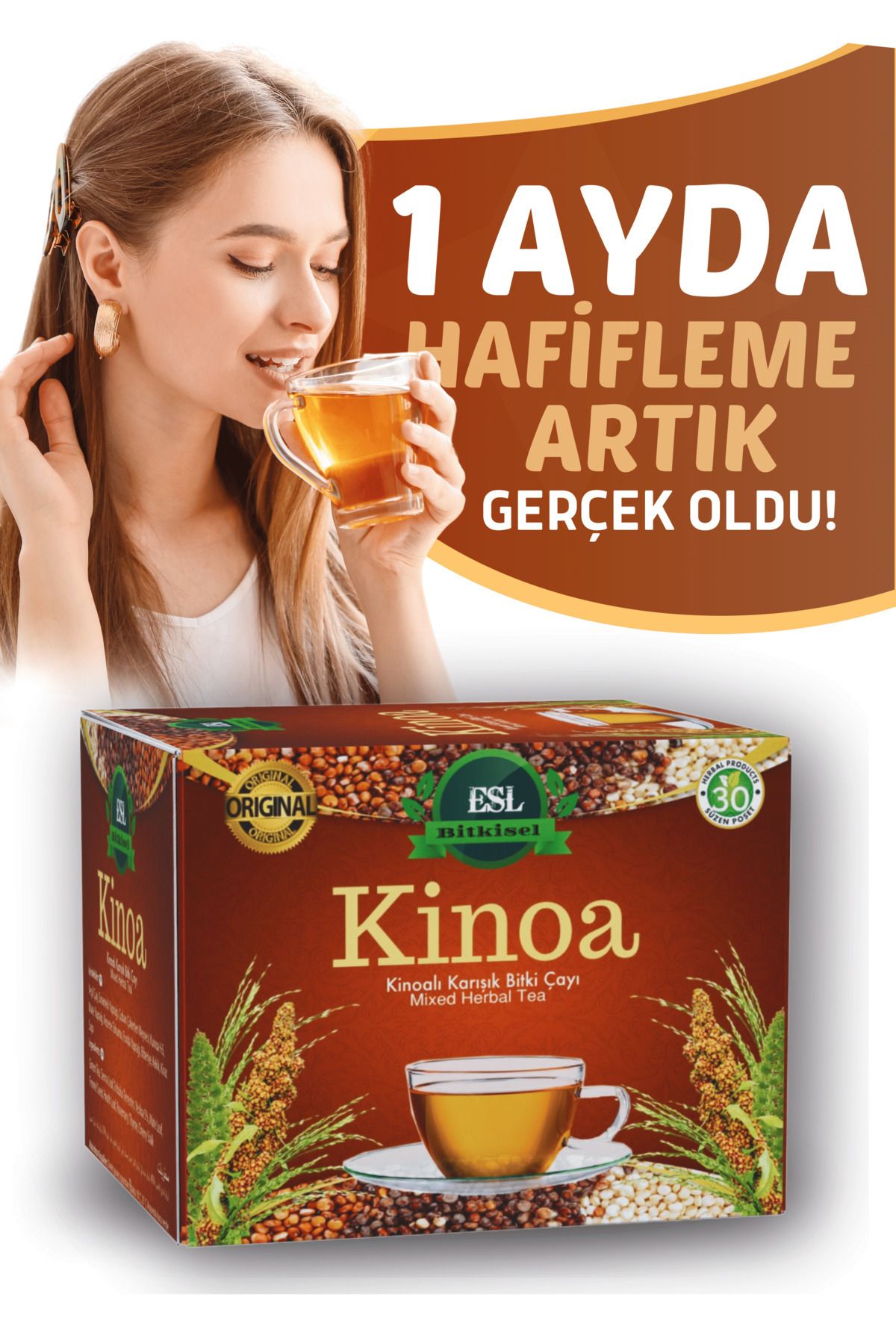 ESL Iştah (kesici) Kapatıcı, Yağ Yakıcınz, , Metabolizma, Detox Mix, & Kinoa Çay