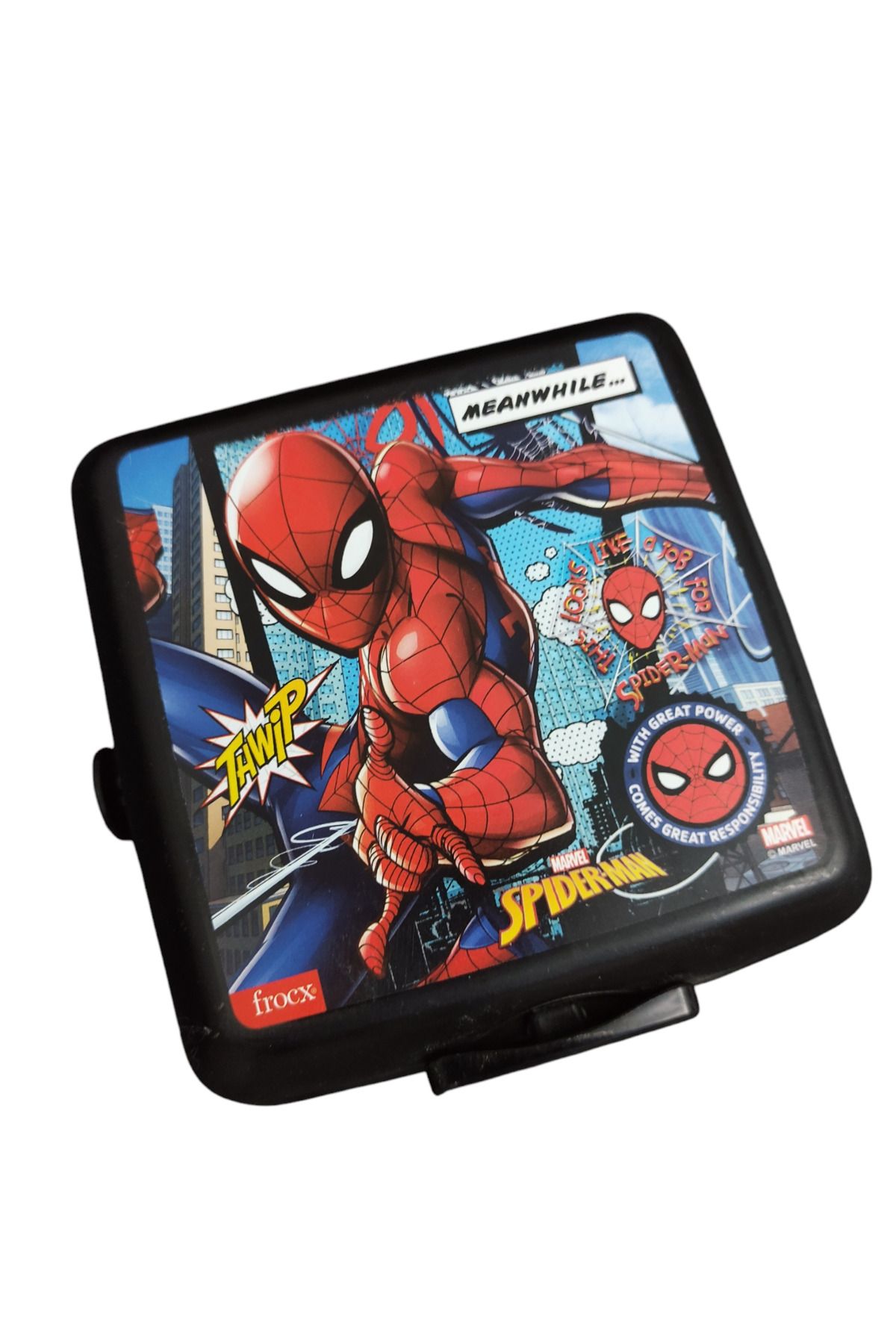 SPIDERMAN 4 Bölmeli Plastik Beslenme Kutusu Siyah DDCQ42568