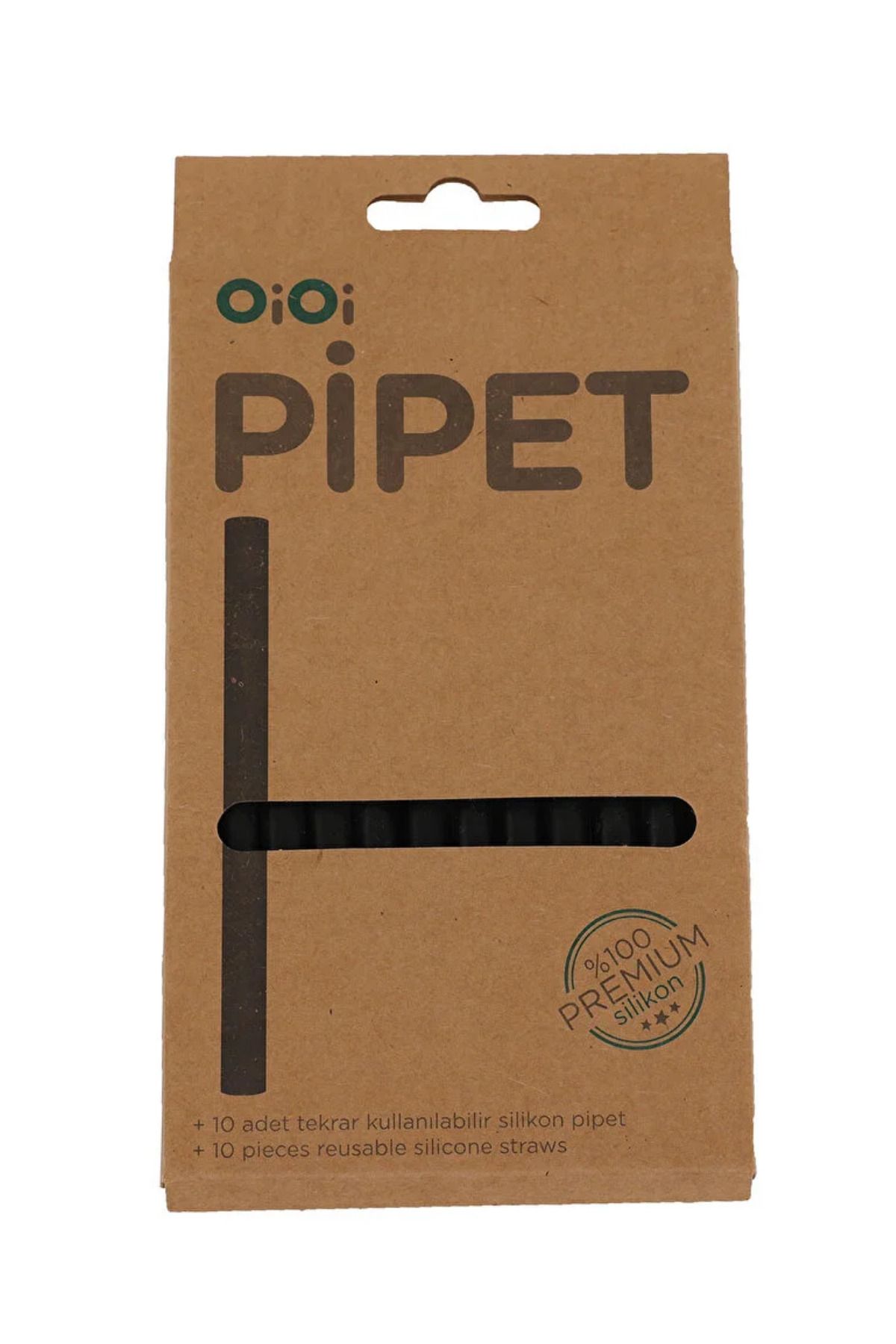 motheranbaby OİOİ Bebek Silikon Pipet 10'lu Bitter Black, bebek ve çocuklar için silikon pipet