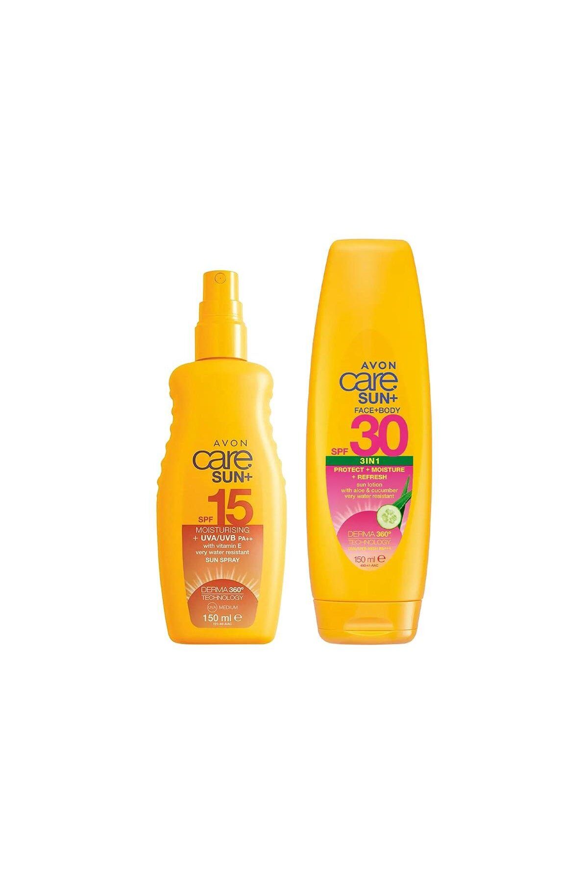 AVON Care Sun Vücut İçin Güneş Losyonu SPF15 ve SDF30 150ml Set