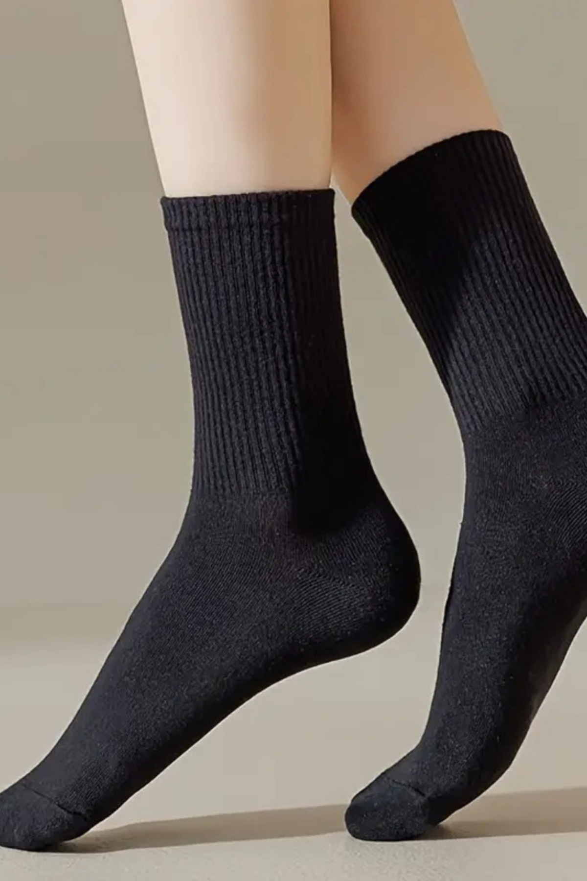 6 Çift Siyah Soket Çorap Seti Pamuklu Yazlık Kışlık Unisex Çorap Seti — görsel 5 · TYBLTVDGCBEHC0DW41