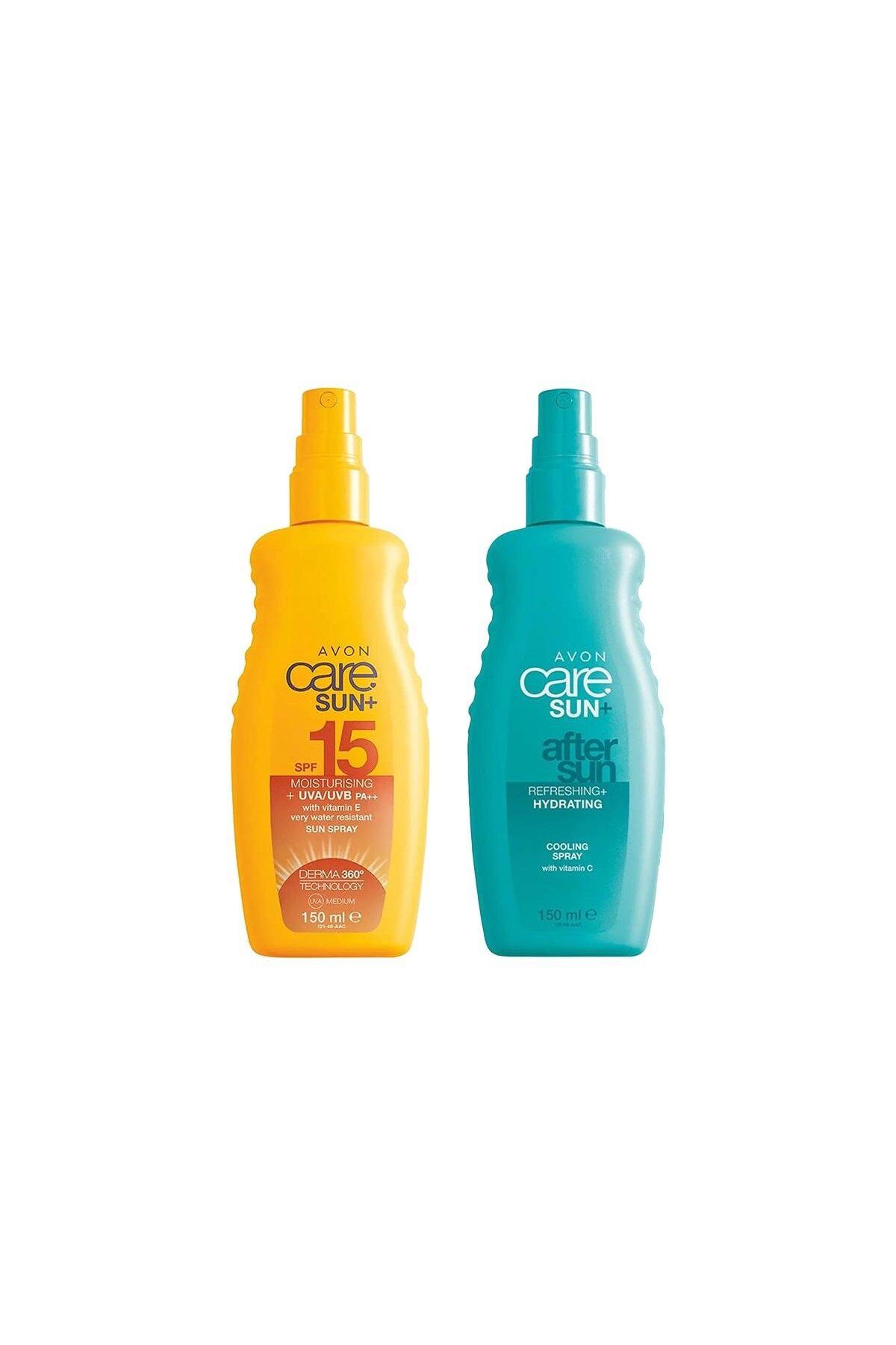 AVON Care Sun Vücut İçin Güneş Losyonu SPF15 ve Güneş Sonrası Spreyi 150ml Set