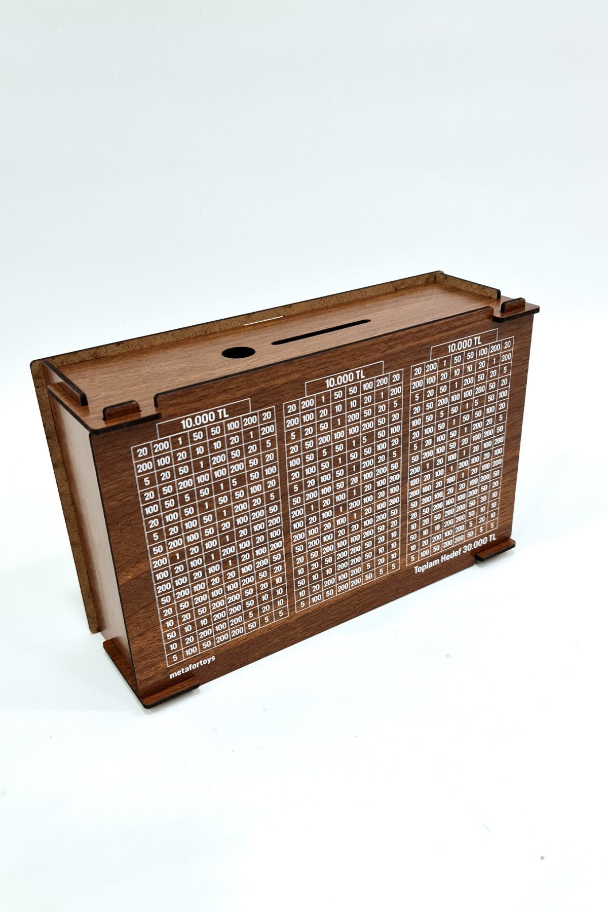 metafortoys Parabox 30.000 Tl Birikim Kumbarası (CEVİZ) Tekrar