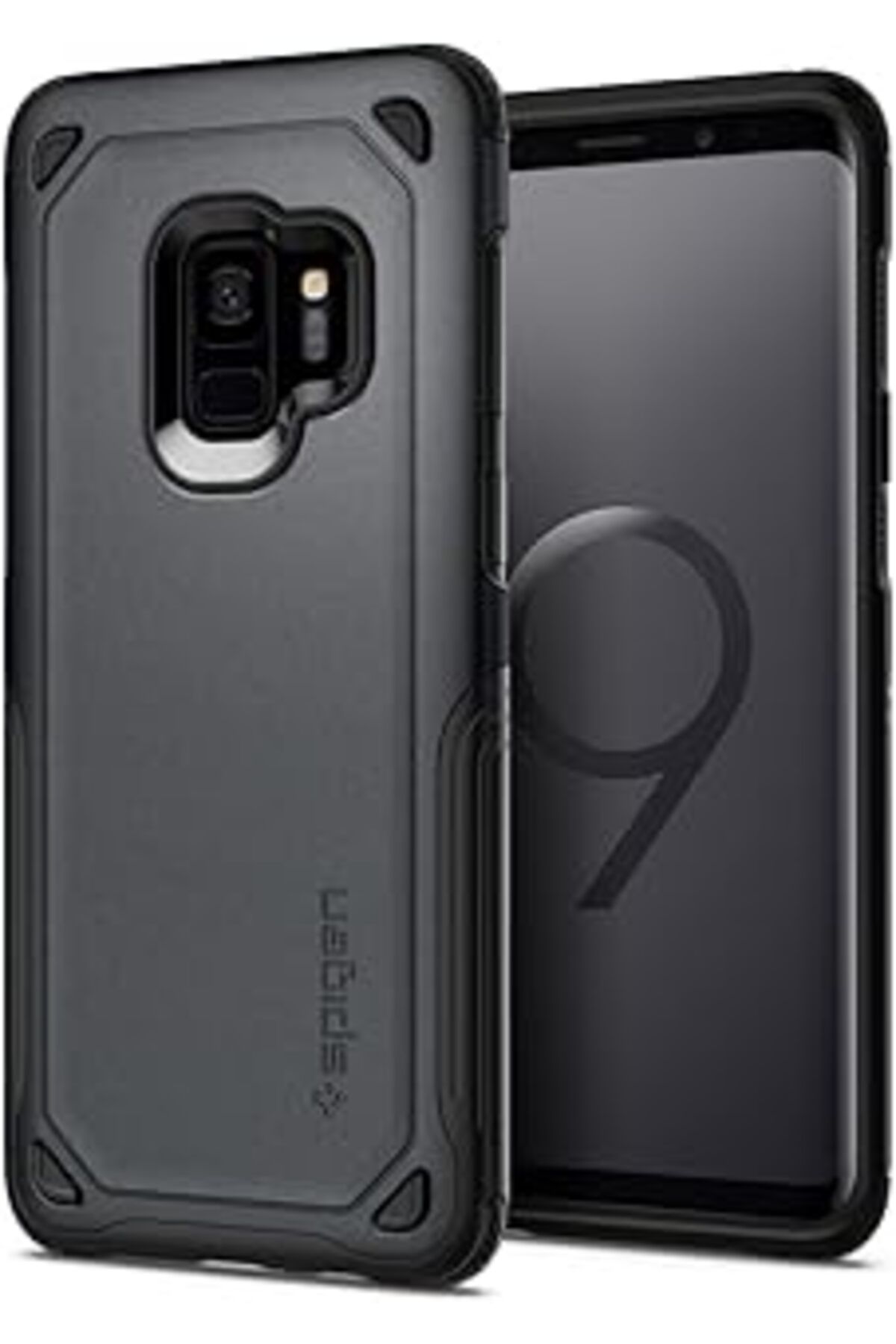 Take and Happy Galaxy S9 Kılıf Hybrid Armor Graphite Gray - 592Cs22844