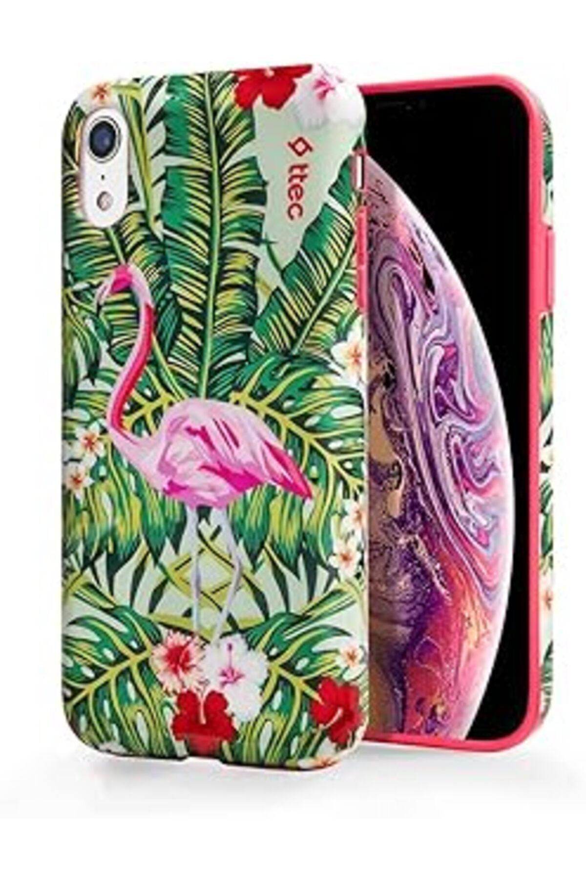 feifei 2Pns304F Artcase Koruma Kılıfı Iph. Xr - Flamingo Bahçesi (2Pns304F)