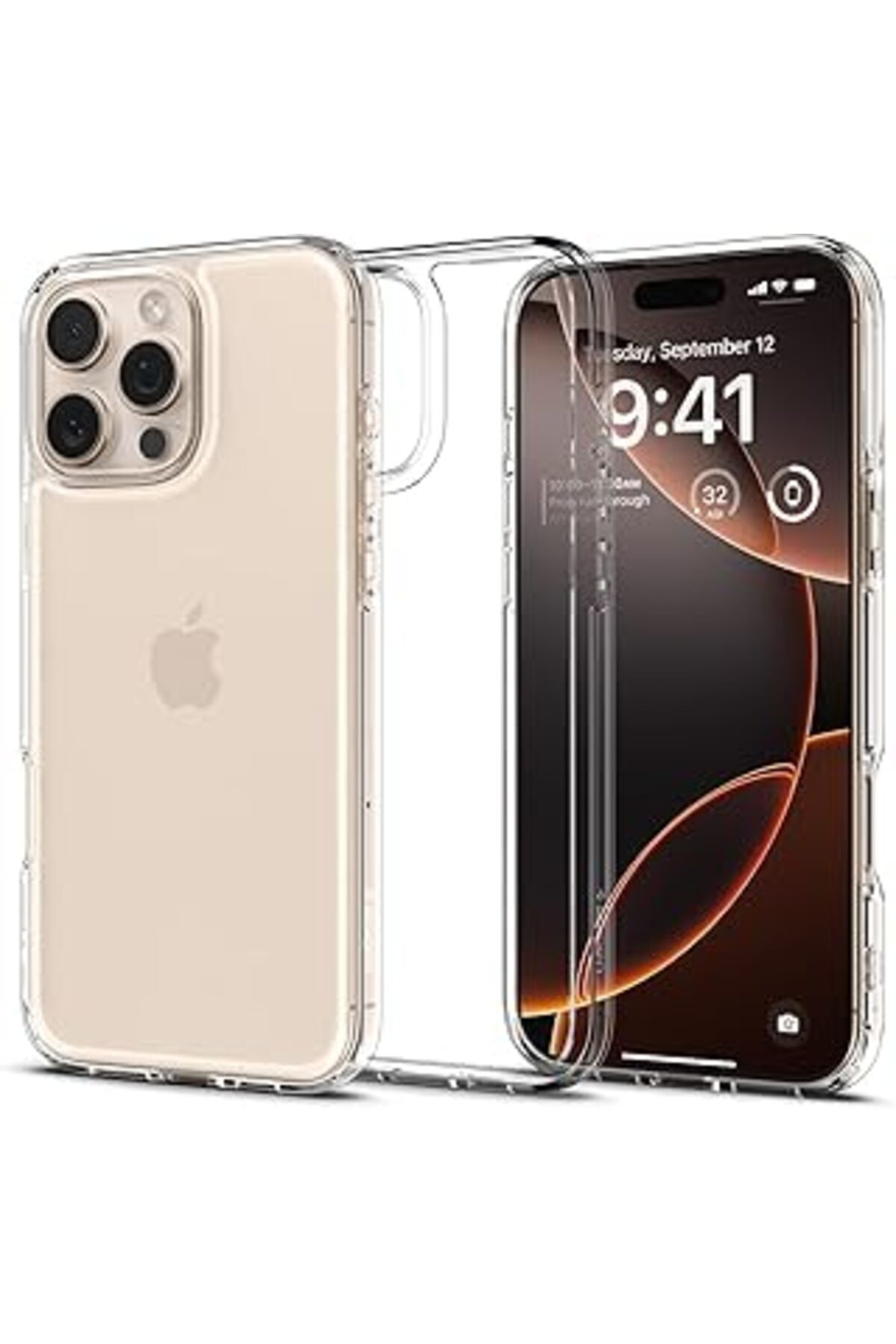 NZM TİCARET Spigen Iphone 16 Pro Kılıf Ultra Hybrid Crystal Clear - Acs08121