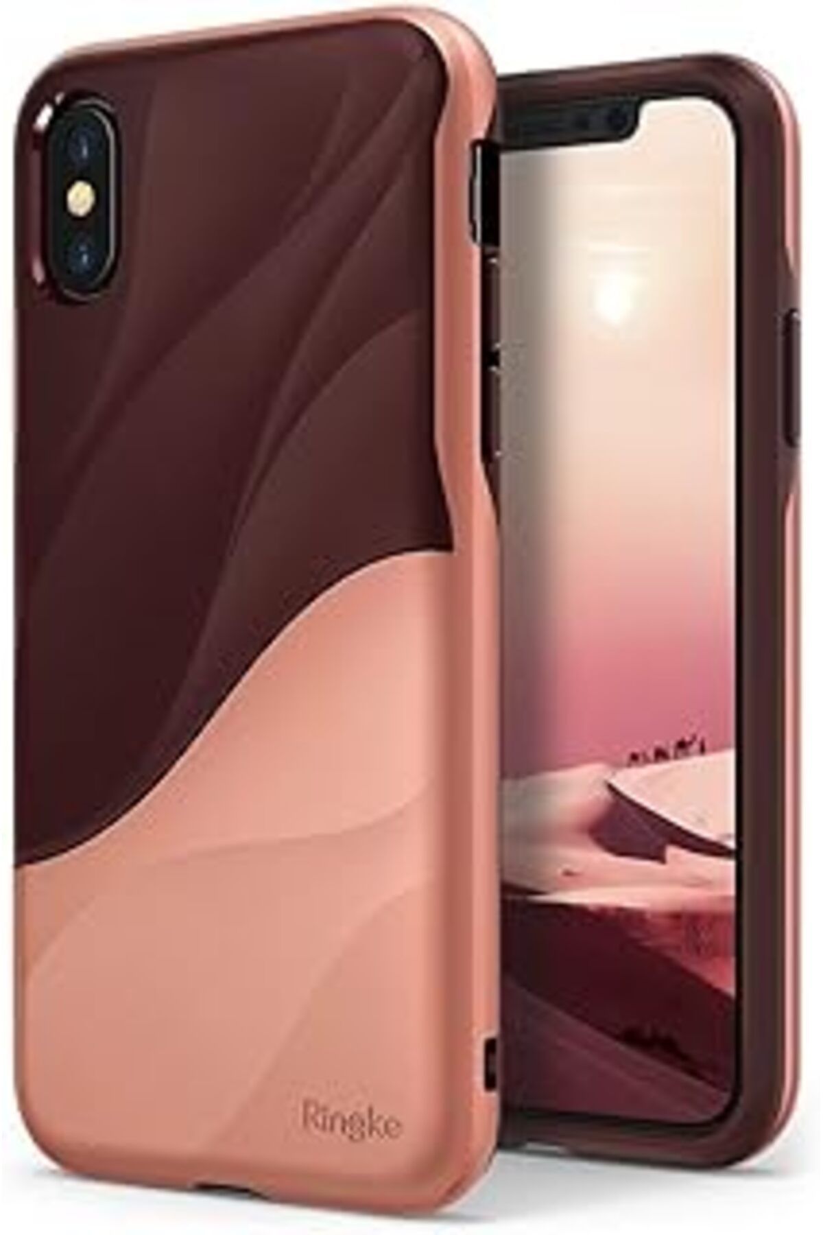 EDALKILIÇ Ringke Wave Iphone Xs Kılıf Rose Blush - Tam Koruma Pc&Tpu Ergomomik İNce Tasarım