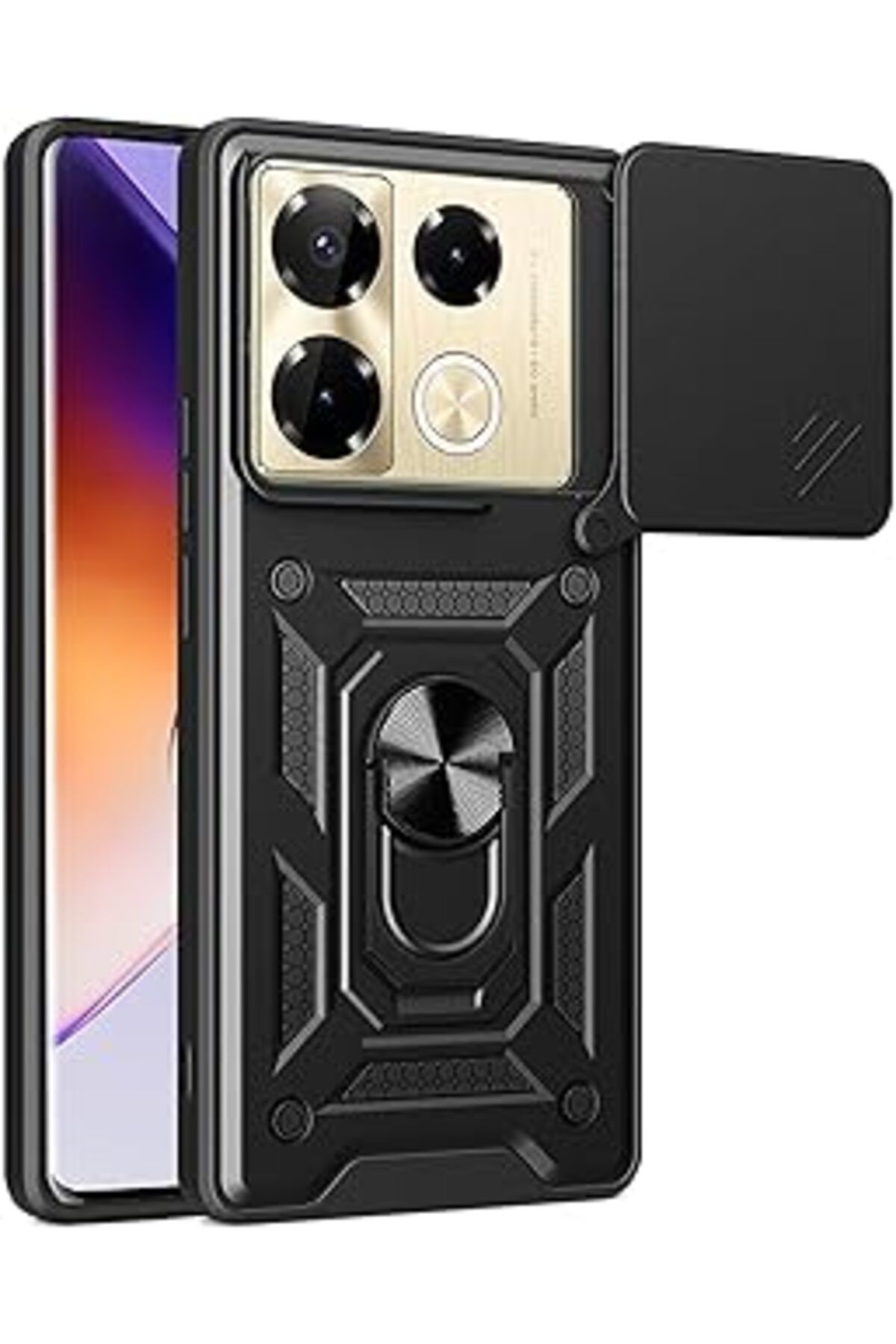 MAGNESİA Infinix Note 40 Pro Kılıf Impact Resistant Siyah [Note 40 Pro Ile Uyumlu Kılıf - Siyah]