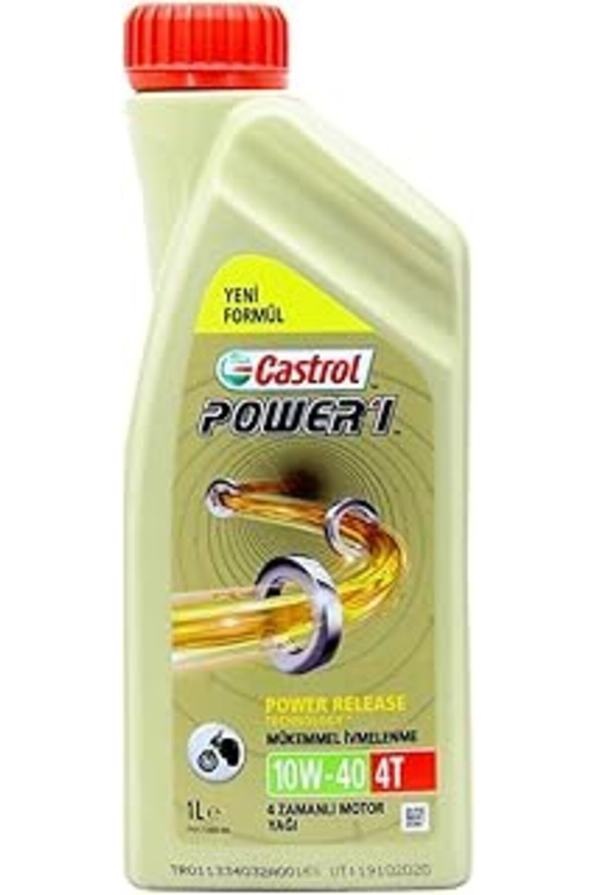 NZM TİCARET Castrol Power1 10W/40 4T 1 Lt 4 Zamanlı Motosiklet Yağı