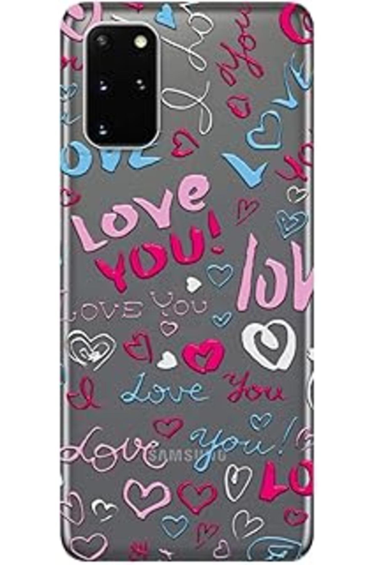 nerede bulurum Galaxy S20 Plus Kılıf (Sm-G985F) Baskılı Silikon Love You Stk:345