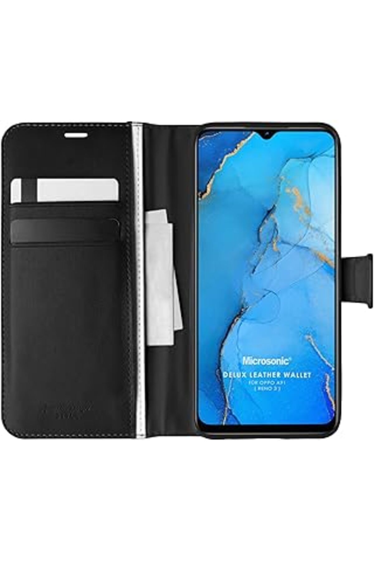 nerede bulurum Oppo A91 Için Kılıf Delux Leather Wallet Siyah [A91 Ile Uyumlu Kılıf - Siyah]