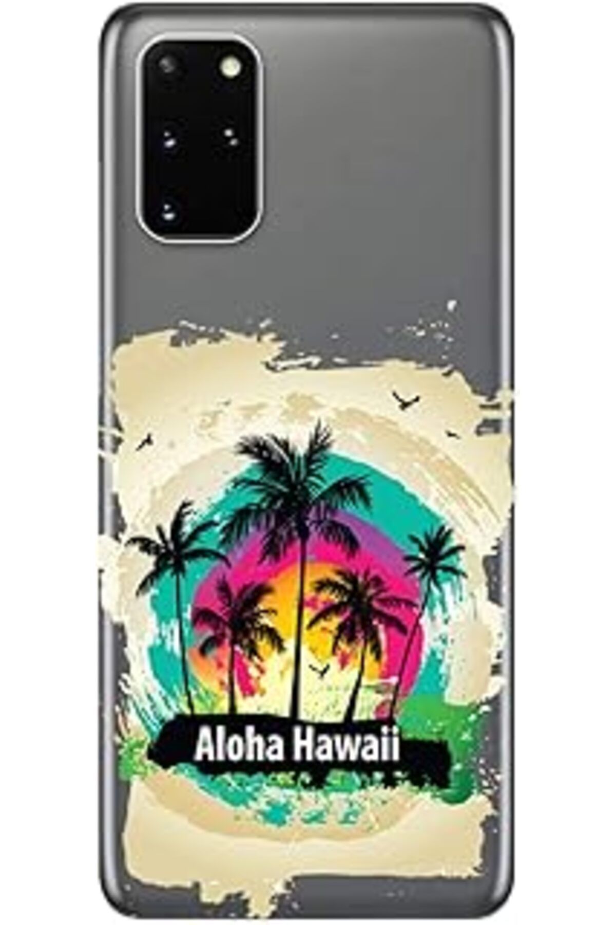 feifei Galaxy S20 Plus Kılıf (Sm-G985F) Baskılı Silikon Ha Hawaii Stk:349