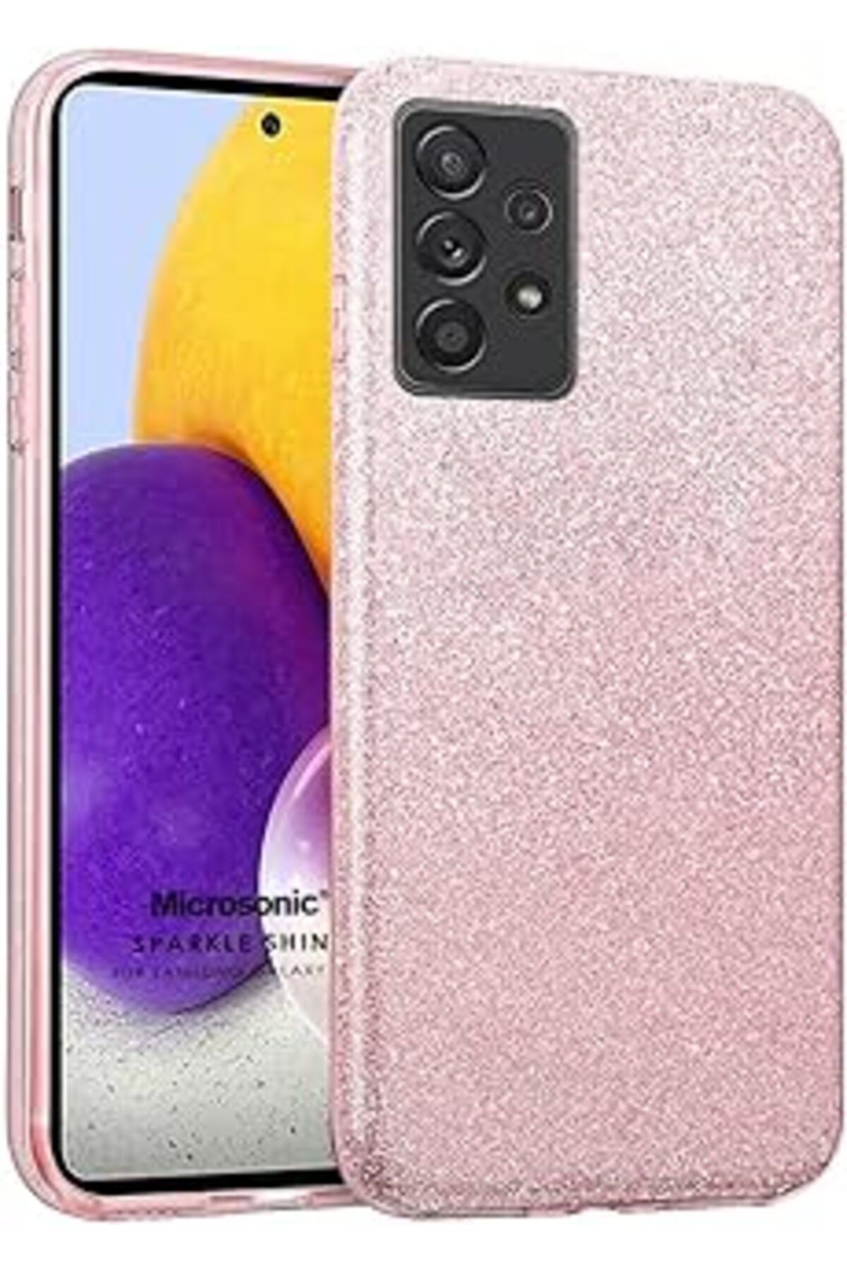 feifei Galaxy A52S Kılıf Sparkle Shiny Rose