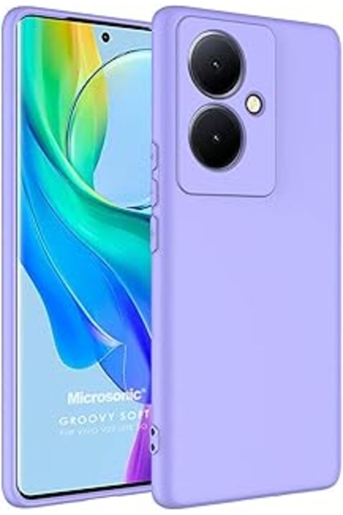 EDALKILIÇ Vivo V29 Lite 5G Için Kılıf Groovy Soft Lila [V29 Lite 5G Ile Uyumlu Kılıf - Lila]