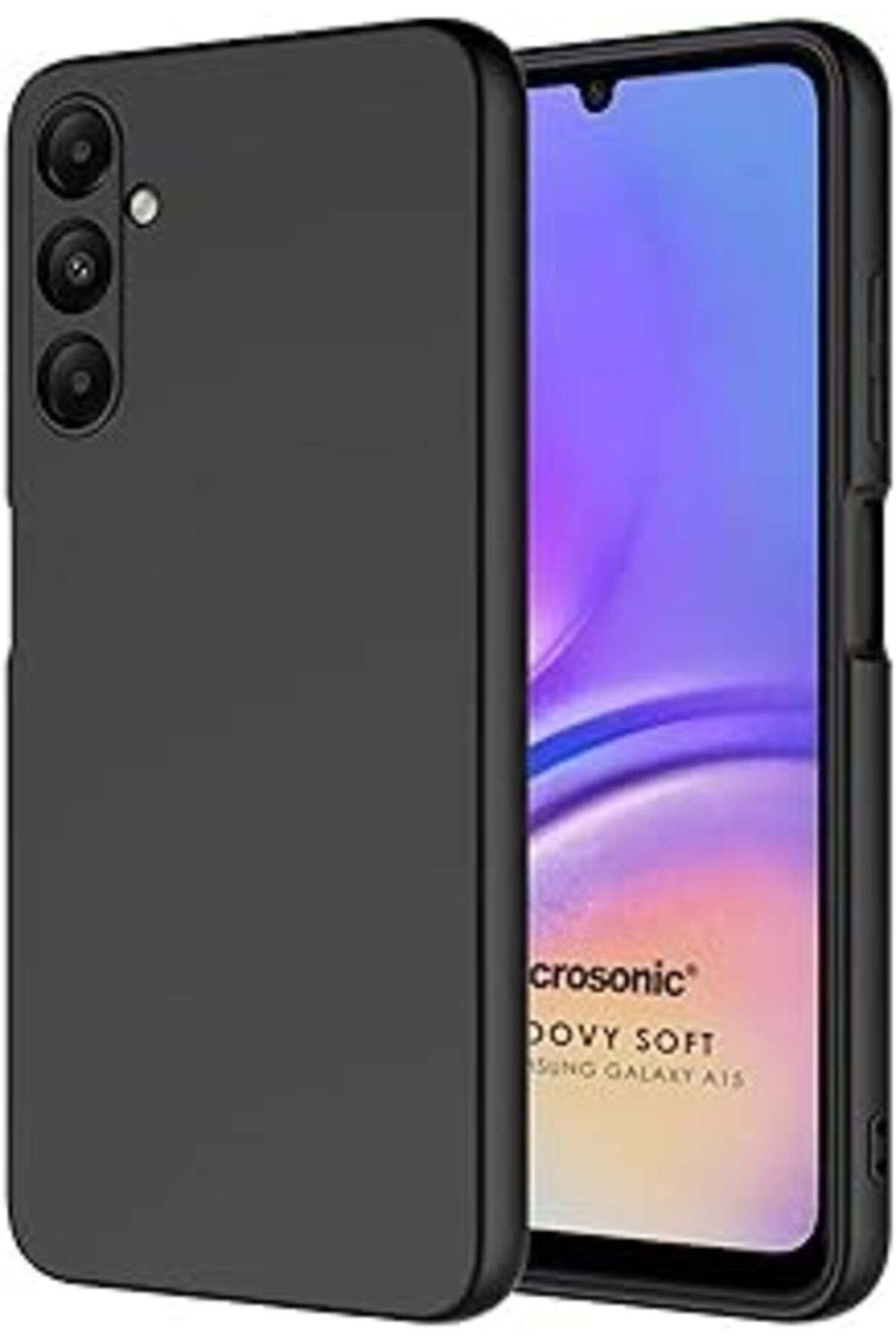 EDALKILIÇ Galaxy A15 Için Kılıf Groovy Soft Siyah [Galaxy A15 Ile Uyumlu Kılıf - Siyah]