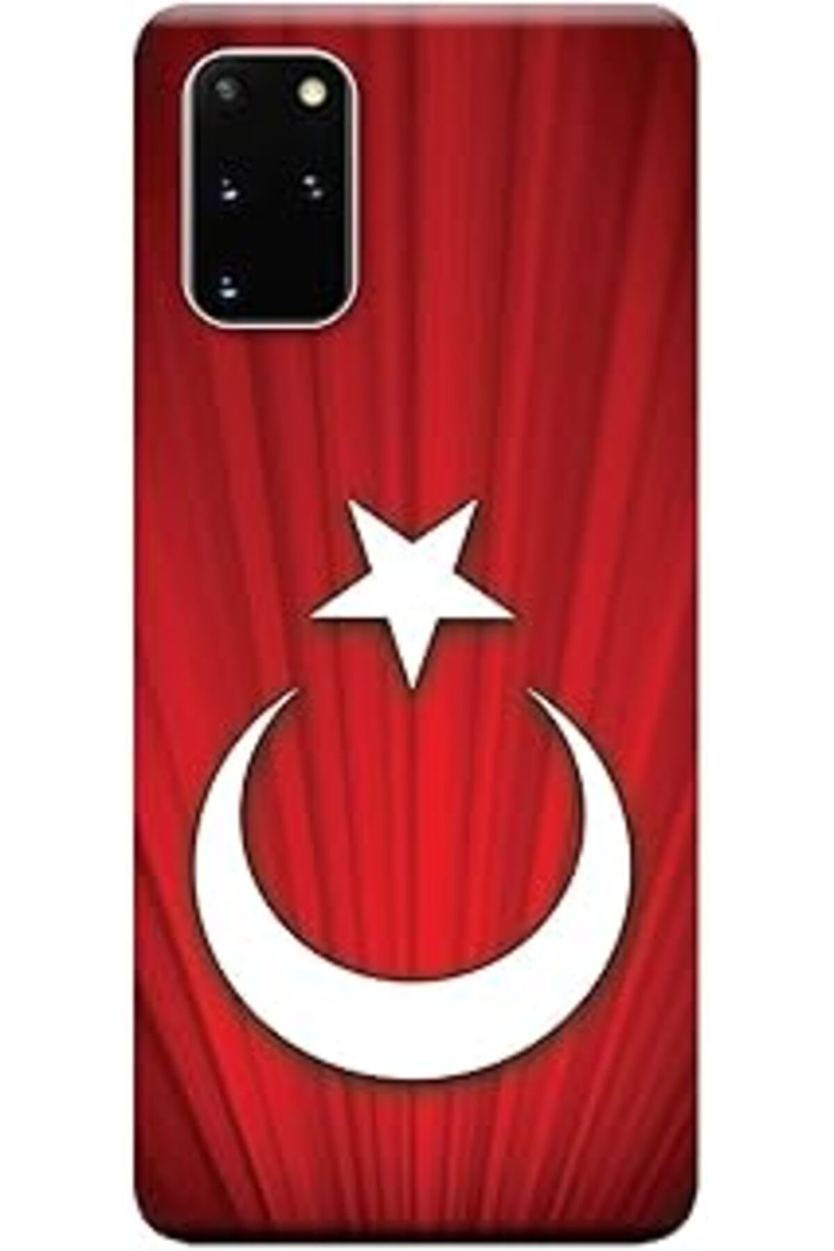 nerede bulurum Galaxy S20 Plus Kılıf (Sm-G985F) Baskılı Silikon Türk Bayrağı Tasarım Stk:382