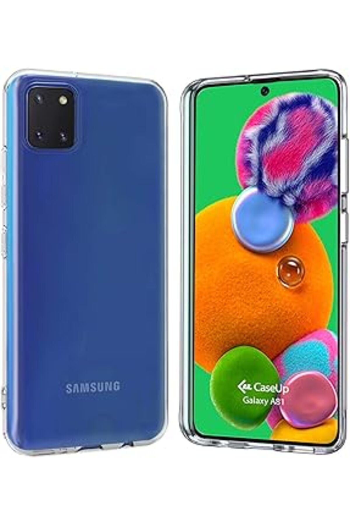 Ceet Markets Caseup Galaxy A81, Caseup İNce Şeffaf Silikon Uyumlu Kılıf