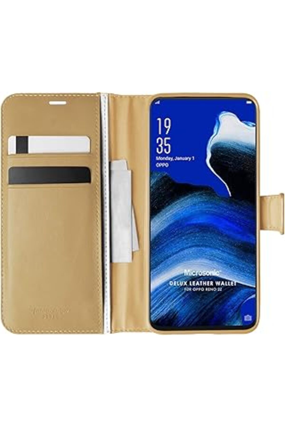 EDALKILIÇ Oppo Reno 2Z Için Kılıf Delux Leather Wallet [Reno 2Z Ile Uyumlu Kılıf - ]