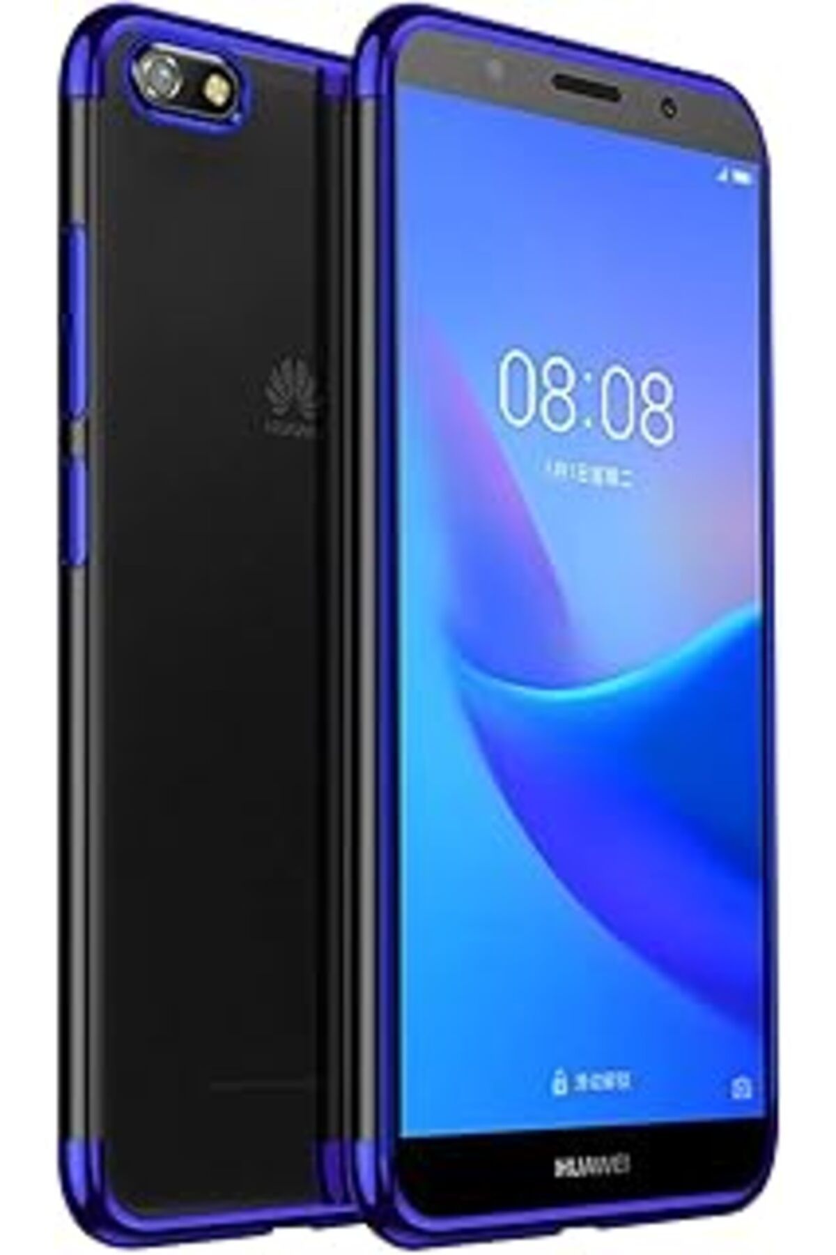 Ceet Markets Huawei Y5 2018 Kılıf Skyfall Transparent Clear Mavi