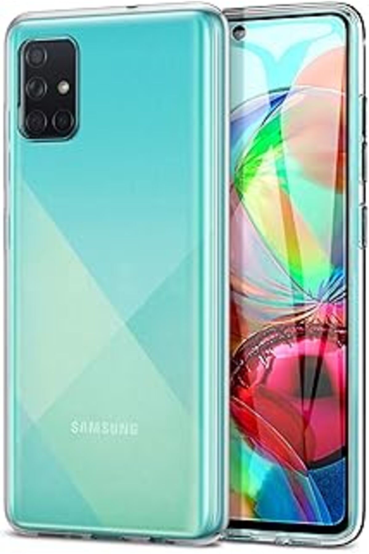 MAGNESİA Galaxy A51 Için Kılıf Transparent Soft Beyaz [Galaxy A51 Ile Uyumlu Kılıf - Beya