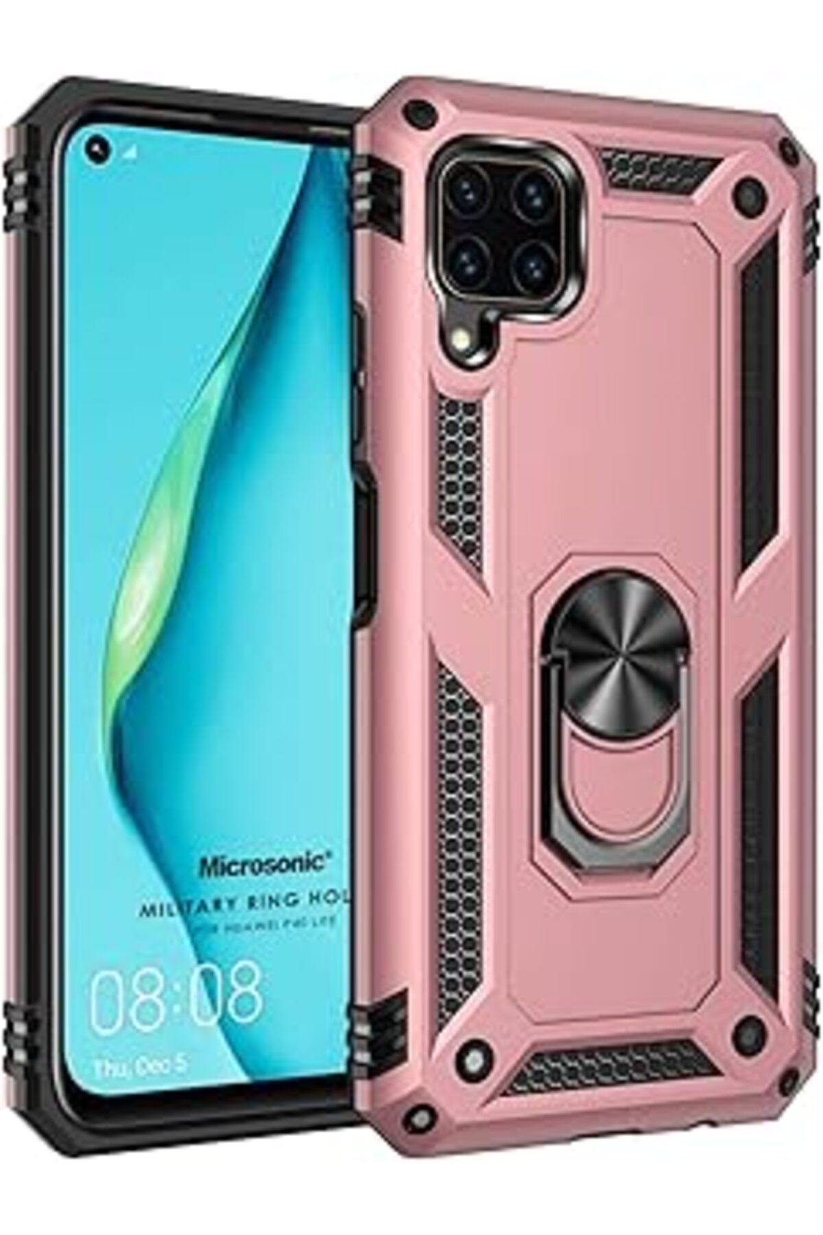 EDALKILIÇ Huawei P40 Lite Için Kılıf Military Ring Rose [P40 Lite Ile Uyumlu Kılıf - R