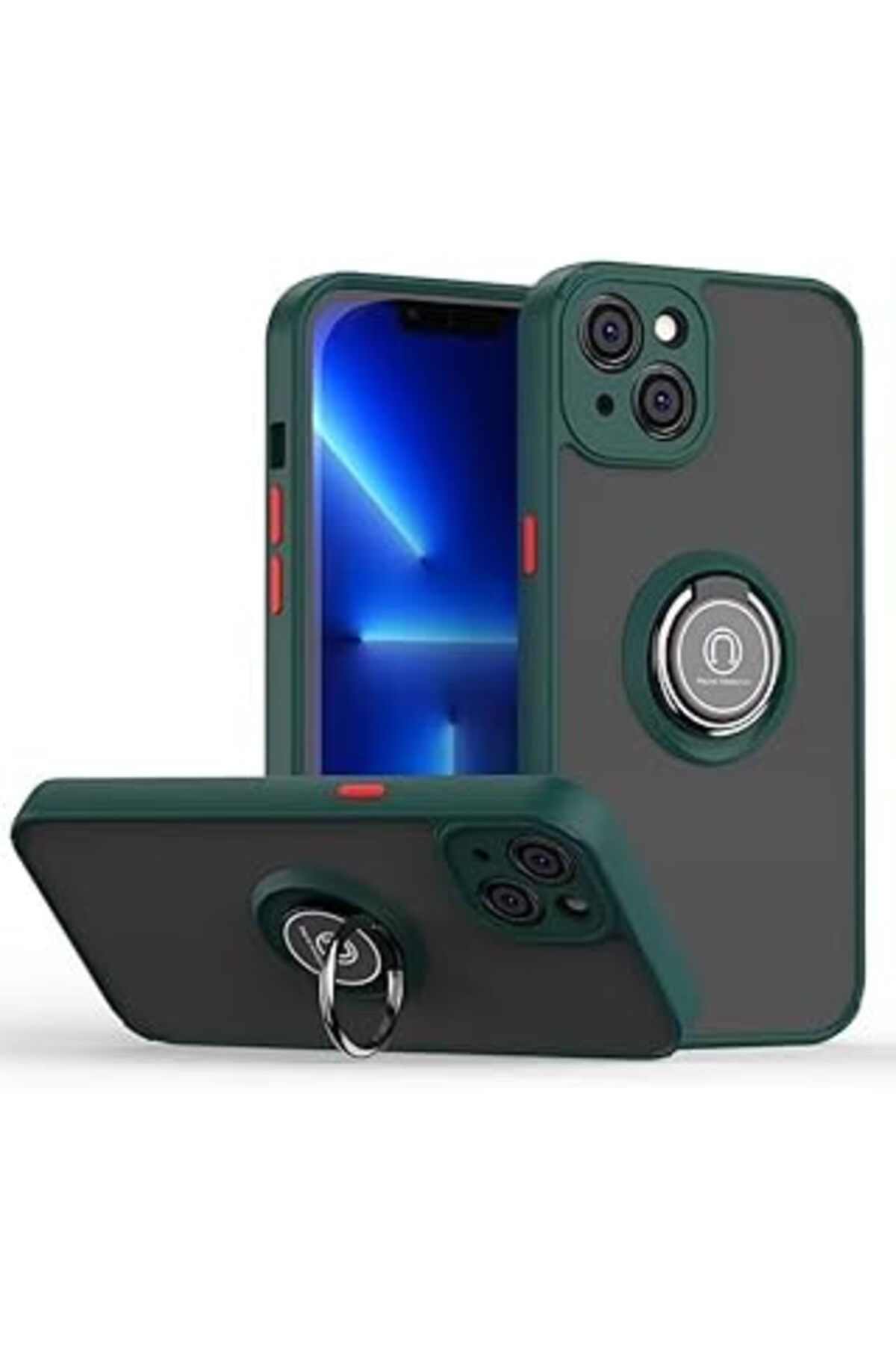 NZM TİCARET Ggm GiYiM & Aksesuar Tcp Iring Magnetic Sheet Case Iphone 13 (6.1) Inç Ile Uyumlu Renkli Tuşlu Ma